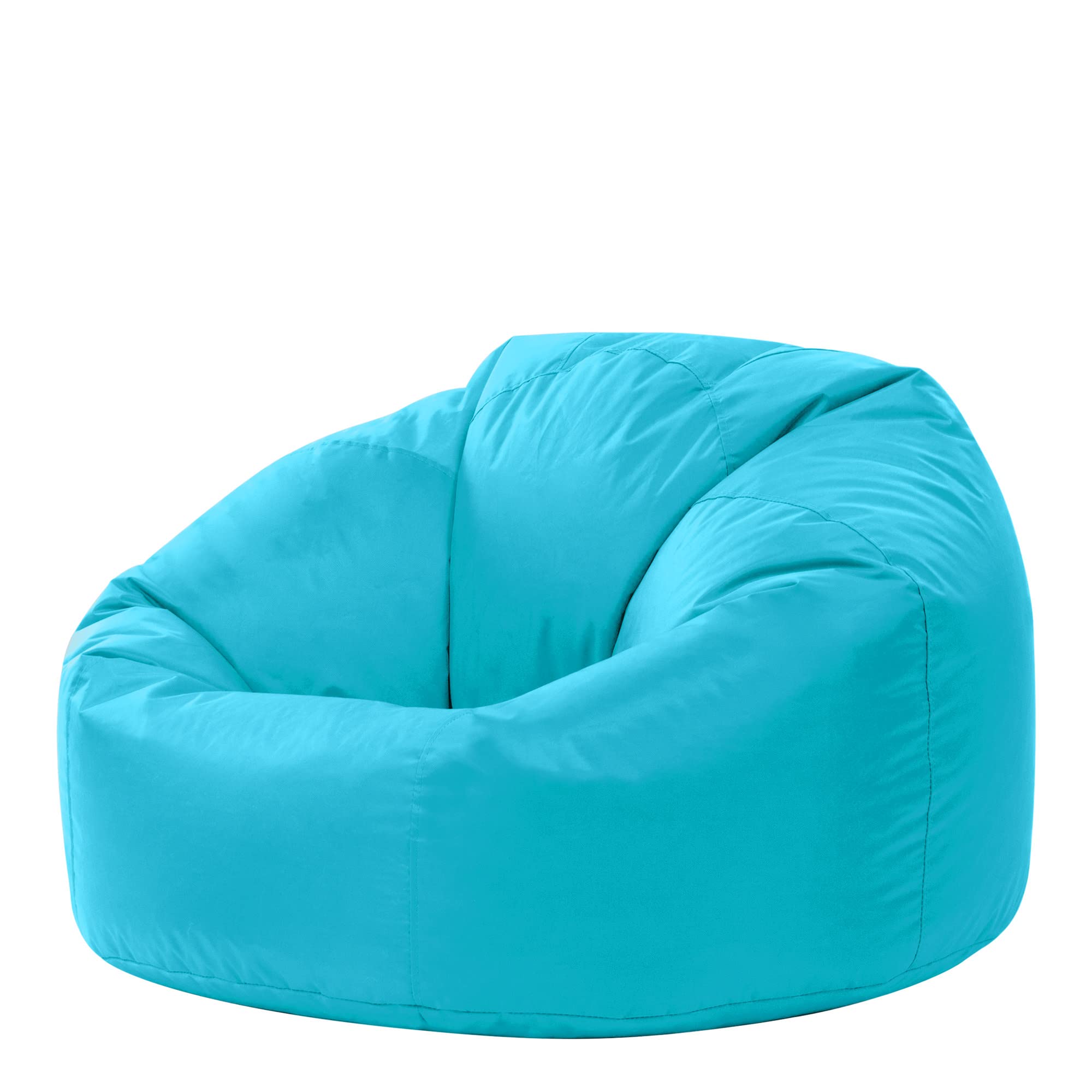 Bean Bag Bazaar Outdoor Bean Bag, Orange, Water Resistant Fabric, Large Beanbag with Filling Included, Floor Chair, Garden Chair, Outdoor Seating,