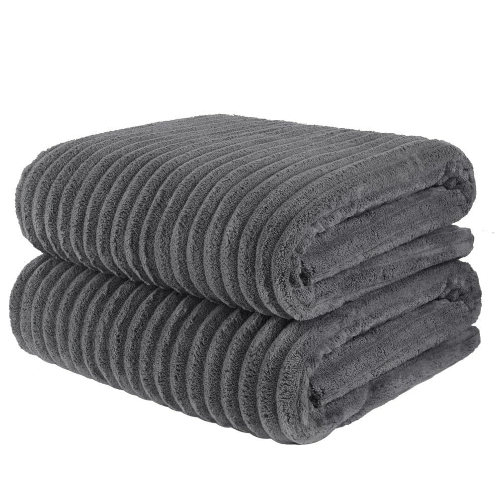 KinHwa Microfiber Bath Towels Extra Large Beach towel 70x140cm Super Absorbent and Soft Bathroom Towels Quick Dry shower towel for Swimming?Spa,2 Pack
