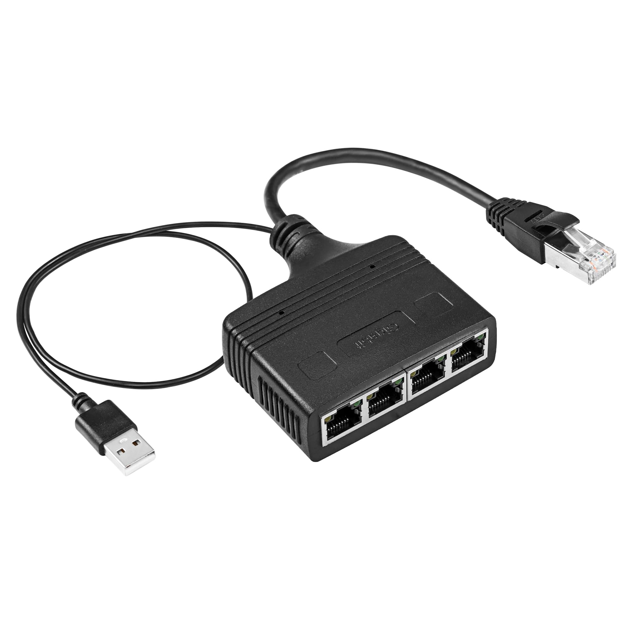 SinLoon Gigabit RJ45 Network Splitter Adapter, 1 to 4 Ethernet Splitter 1000Mbps High Speed LAN Network Splitter,4 Devices Share the Internet at the