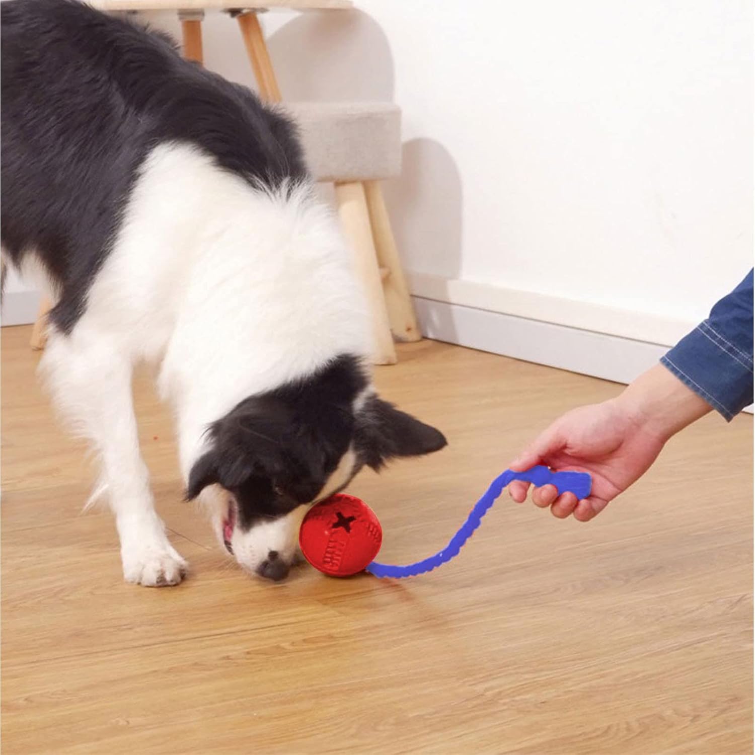 Interactive Dog Toys Crate Training For Puppies Puzzle Dispenser With Rope Reduce Stress Anxiety Dog Food Dispenser Toys Durable Dog For Aggressive Chewers