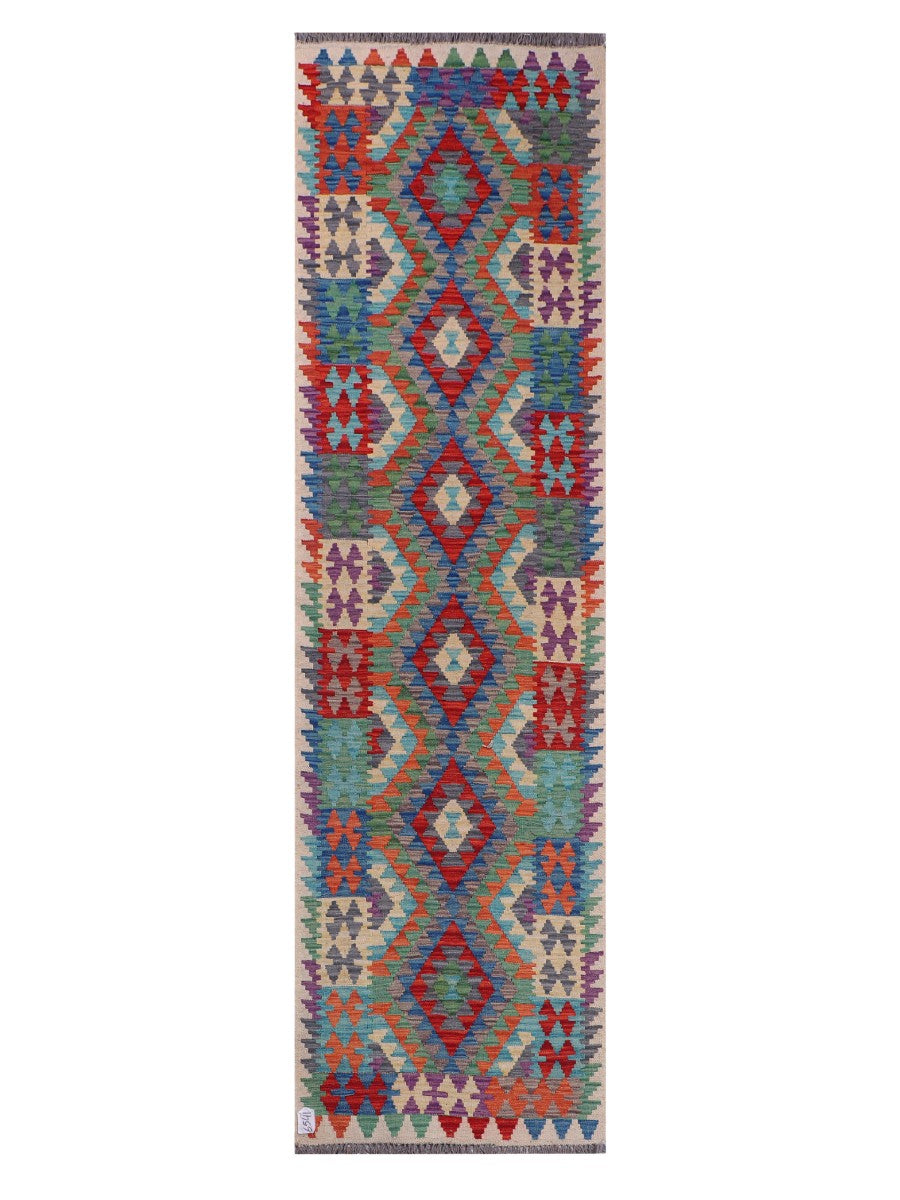Maimana Kilim Runner - 288 x 81 cm