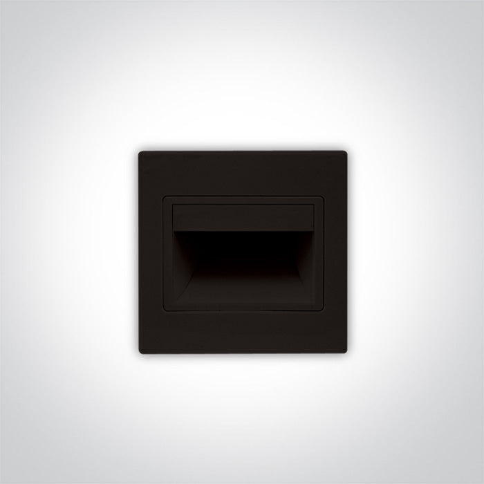 Indoor Square Wall Recessed - 68007- 1,5 W Wall recessed LED light, ideal for step and corridor illumination Supplied complete with non-dimmable LED driver