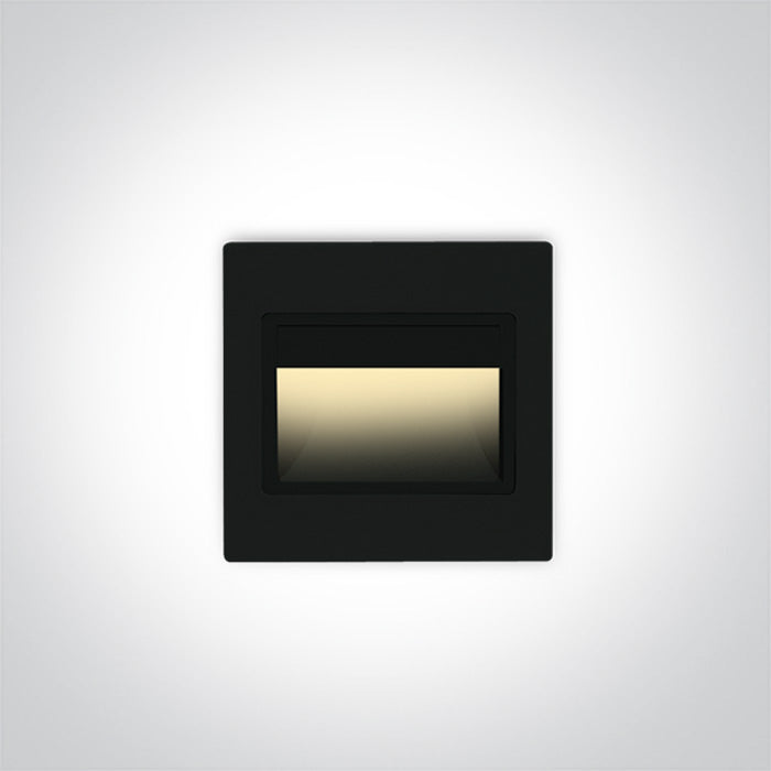 Indoor Square Wall Recessed - 68007- 1,5 W Wall recessed LED light, ideal for step and corridor illumination Supplied complete with non-dimmable LED driver