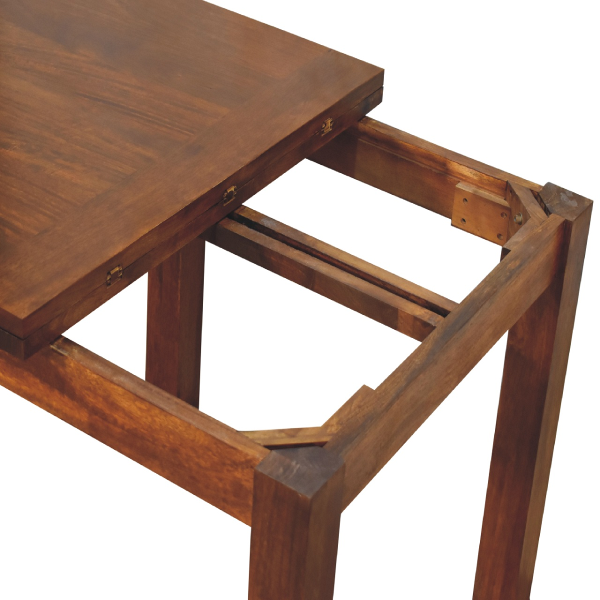 Artisan Furniture Solid Mango Wood Chestnut Butterfly Dining Table