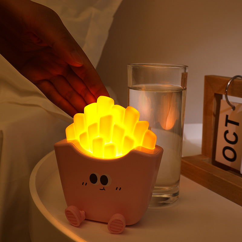 Creative Cute French Fries Night Light Charging Night Rechargeable Lamp Home Decor