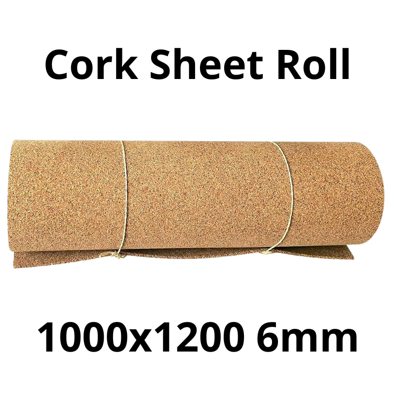 Cork Sheet Roll - 1000x1200mm - 6mm - Décor and DIY - Pack of 1