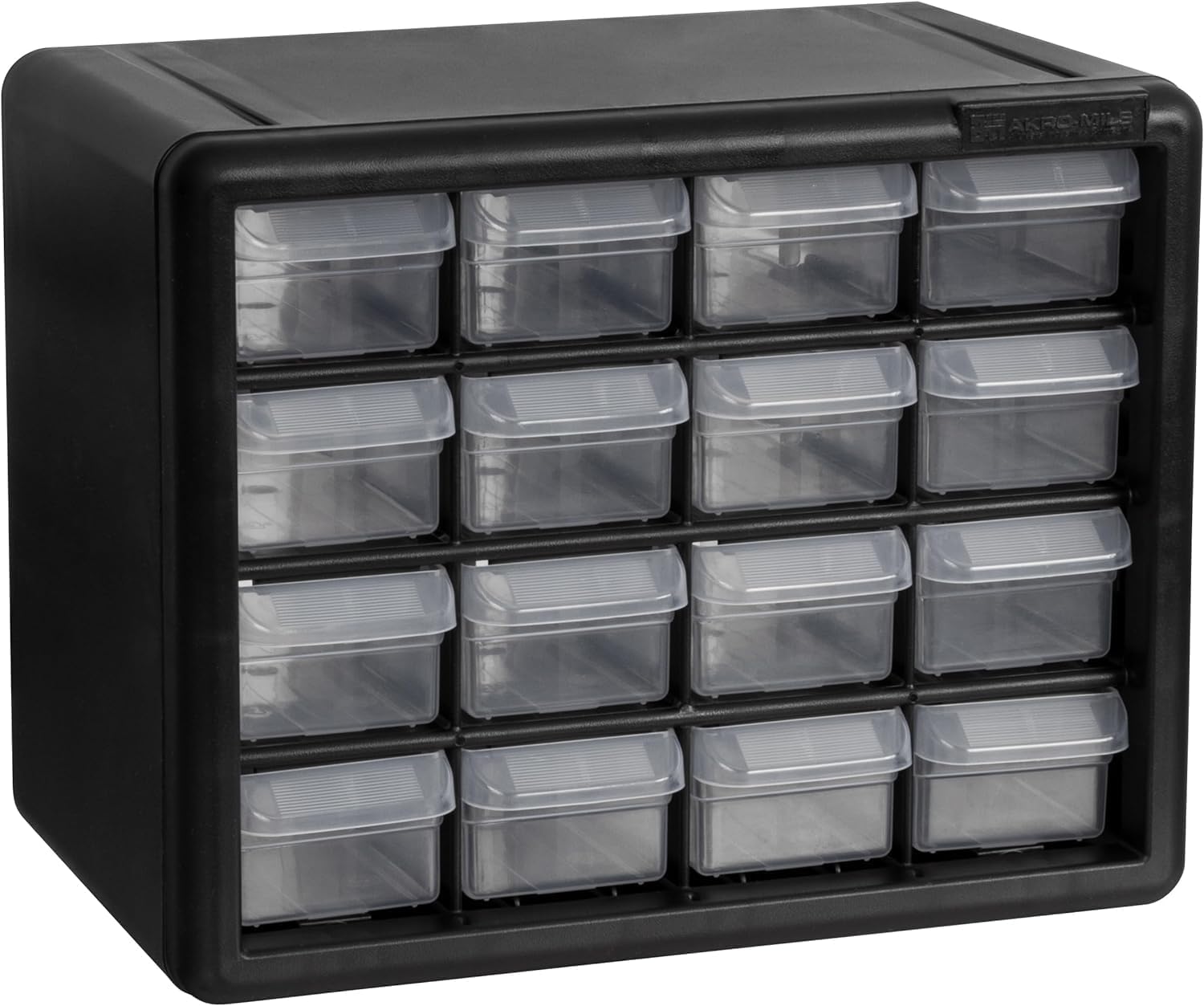 Akro-Mils 10116 16-Drawer Plastic Drawer Storage Cabinet for Garage Organization, Lego Storage, Teacher Toolbox, Makeup Organizer, and More, 26.67 cm
