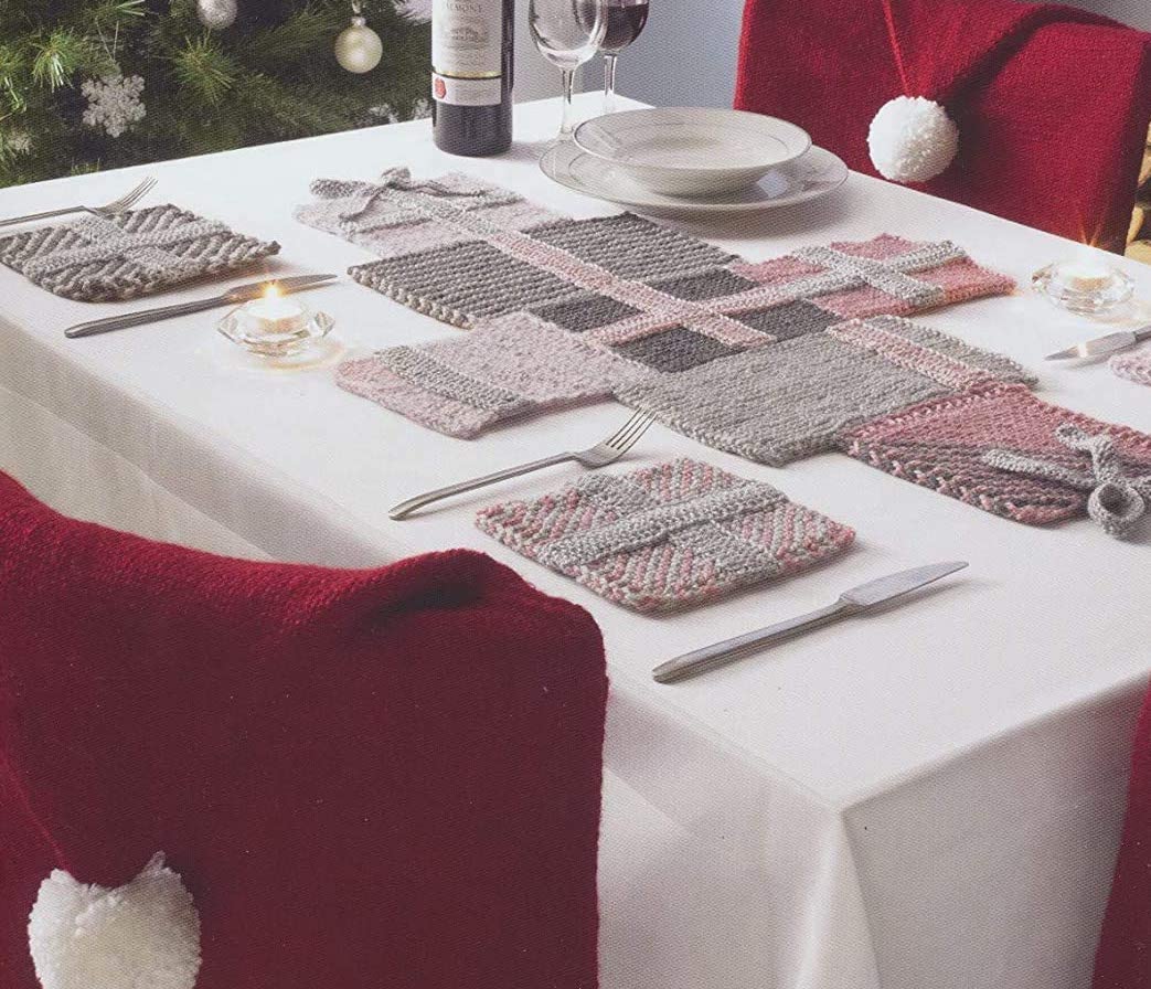 King Cole Christmas Knits Book 7 Table Cushion Chair Cover Garland Baby Cocoon