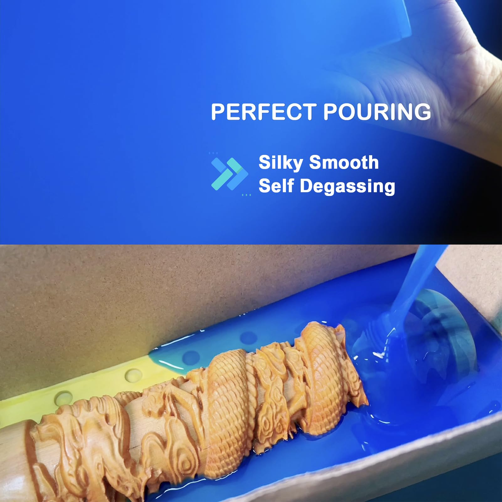 BBDINO Silicone Mould Making Kit, Liquid Silicone for Mould Making 30A, 1:1 by Volume Ideal for Casting Resin/Jewelry Silicone Moulds 4.4 lbs,