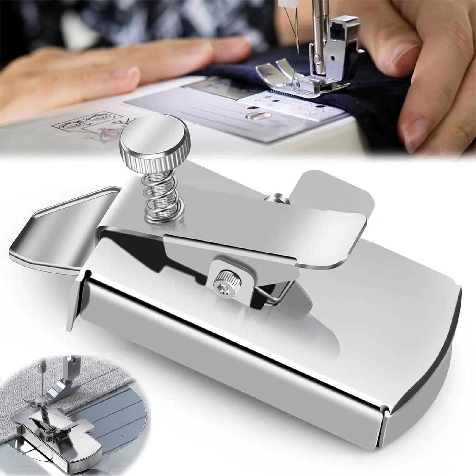 OuMaiFeng Magnetic Seam Guide for Sewing Machines, Sewing Machine Quilting Accessories Tools, Multifunctional Guide Tool Compatible with Singer,