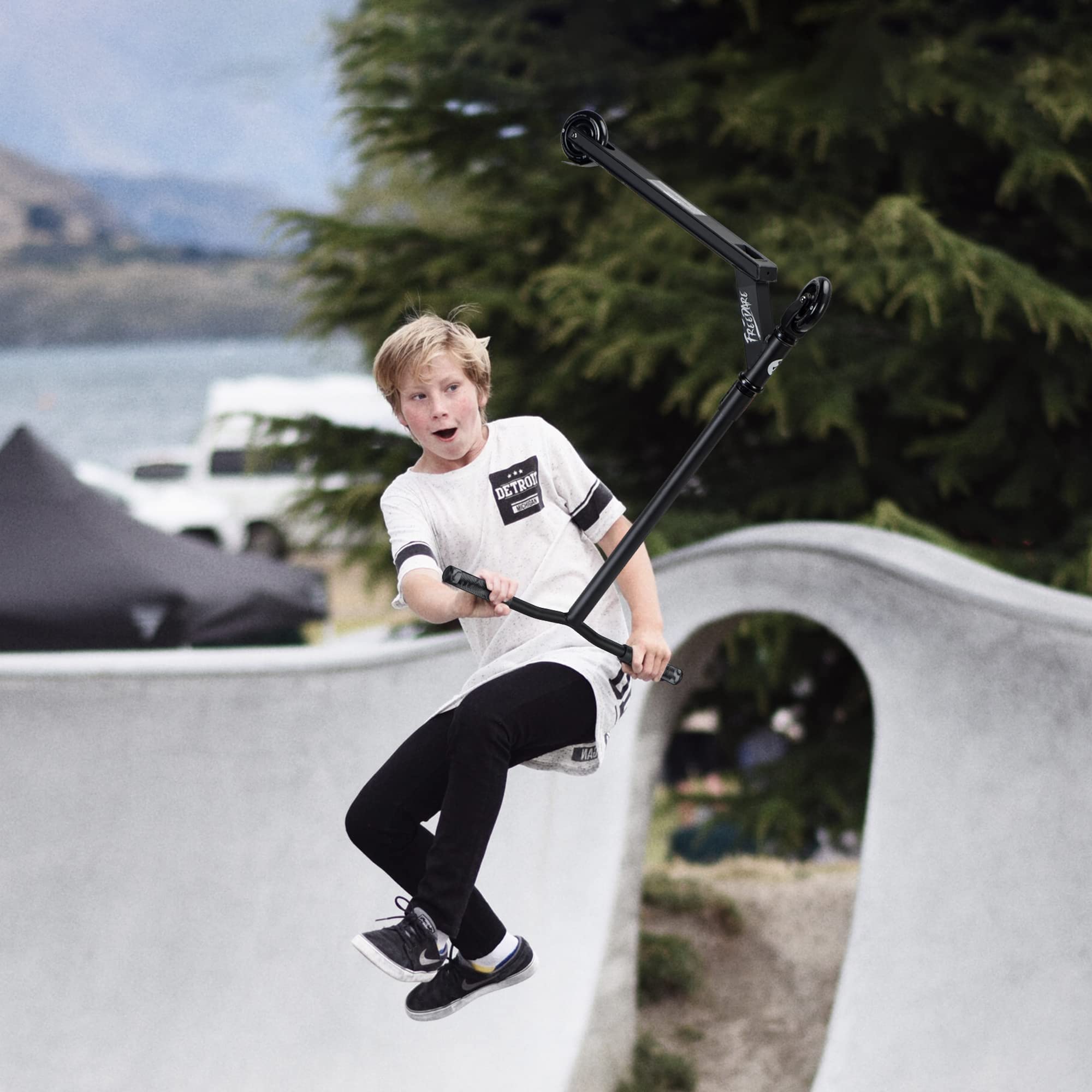 FREEDARE Pro Stunt Scooter Complete Trick Scooter for Kids 8 Years and Up, Teens, Adults, Boys and Girls Freestyle Street Scooter for Intermediate and