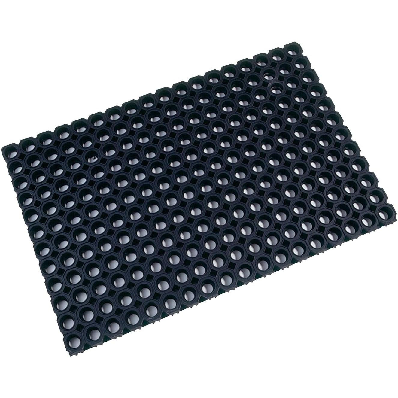 Ultralux Large Heavy Duty Rubber Floor Mat, Anti-Slip, 150x100cm, Drainage