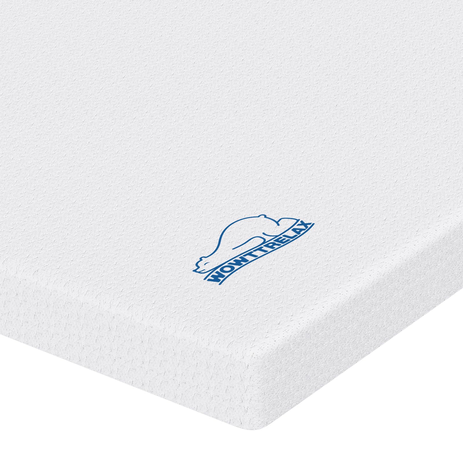 WOWTTRELAX Dual-Layer 2 Inch Memory Foam Mattress Topper Double Bed, Orthopedic Bed Topper with Breathable Washable Cover, Cooling soft for Back Pain