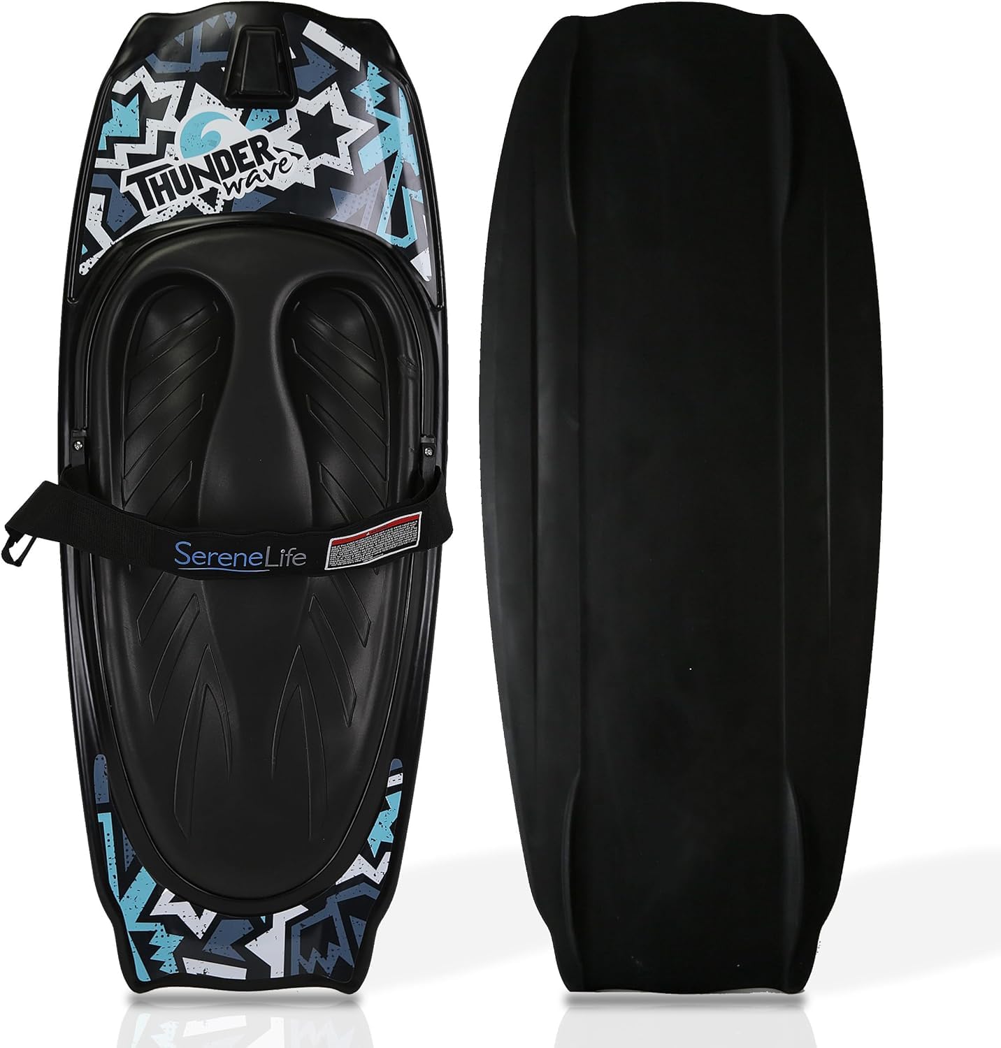 SereneLife Water Sport Kneeboard with Hook and Board Strap for Kids & Adults, Ideal for Boating, Waterboarding, Kneeling Boogie Board, and Knee