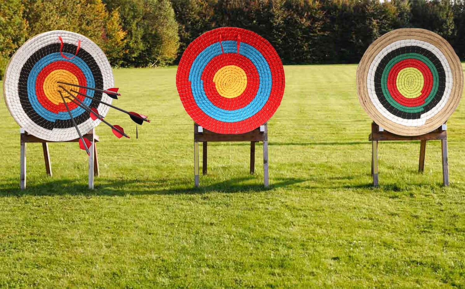 AUVIM Archery Targets for Backyard Hand-Made Straw Archery Target for Recurve Bow Compound Bow or Longbow 20 Inches Traditional Bow Arrow Target for