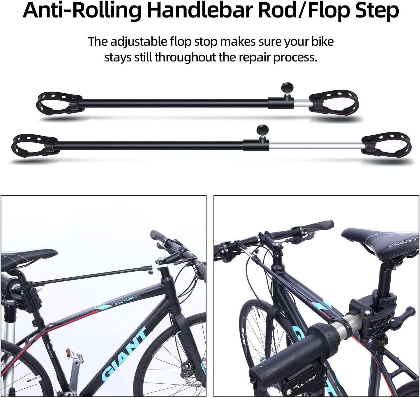 Sportneer Bike Repair Stand, Foldable Bicycle Repair Rack Workstand, Height Adjustable