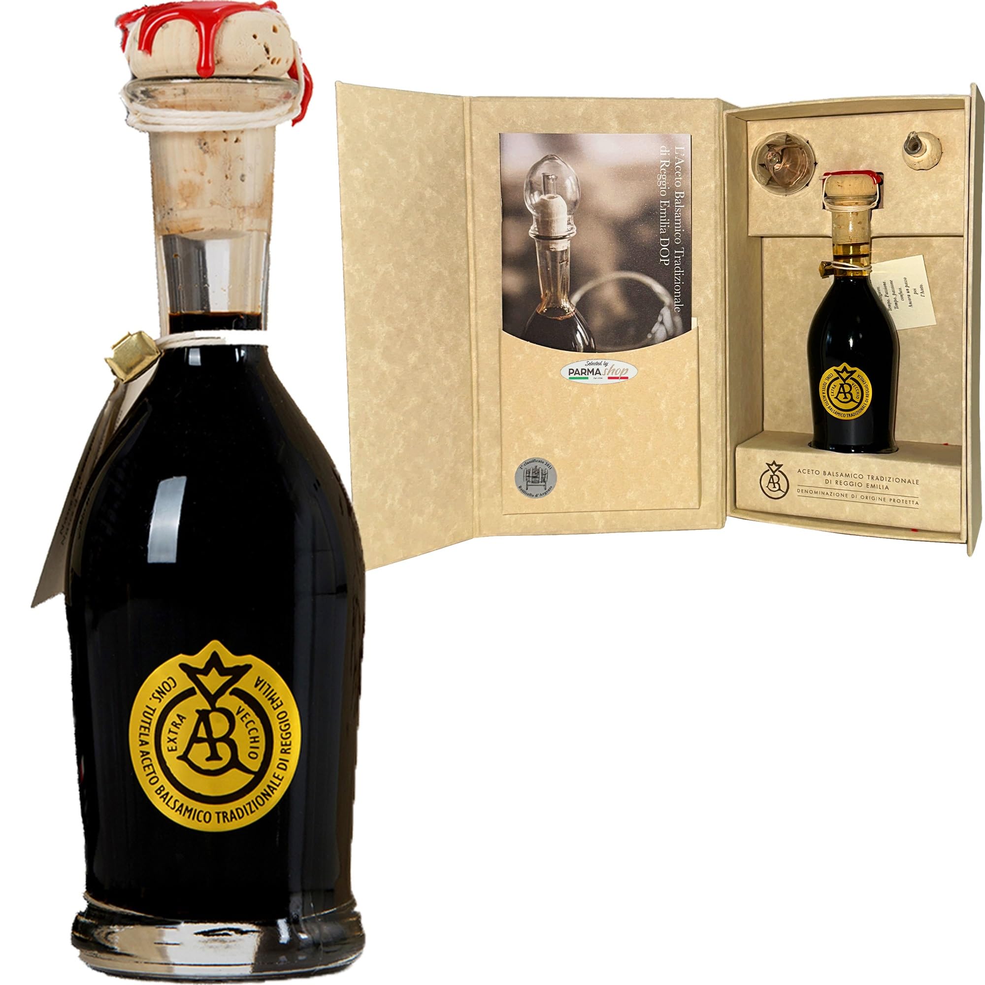 Traditional Balsamic Vinegar of Reggio Emilia PDO - Oro (Gold Label) - More Than 25 Years - Selected by PARMAshop