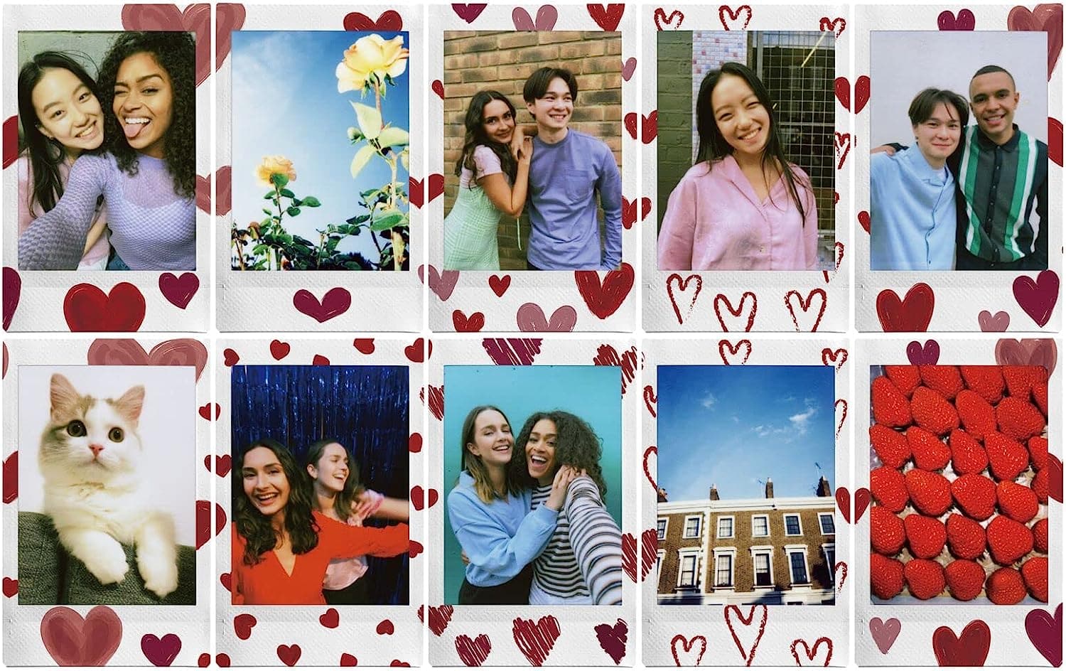 Fujifilm Instax Mini Instant Photo Film - Heart Sketch