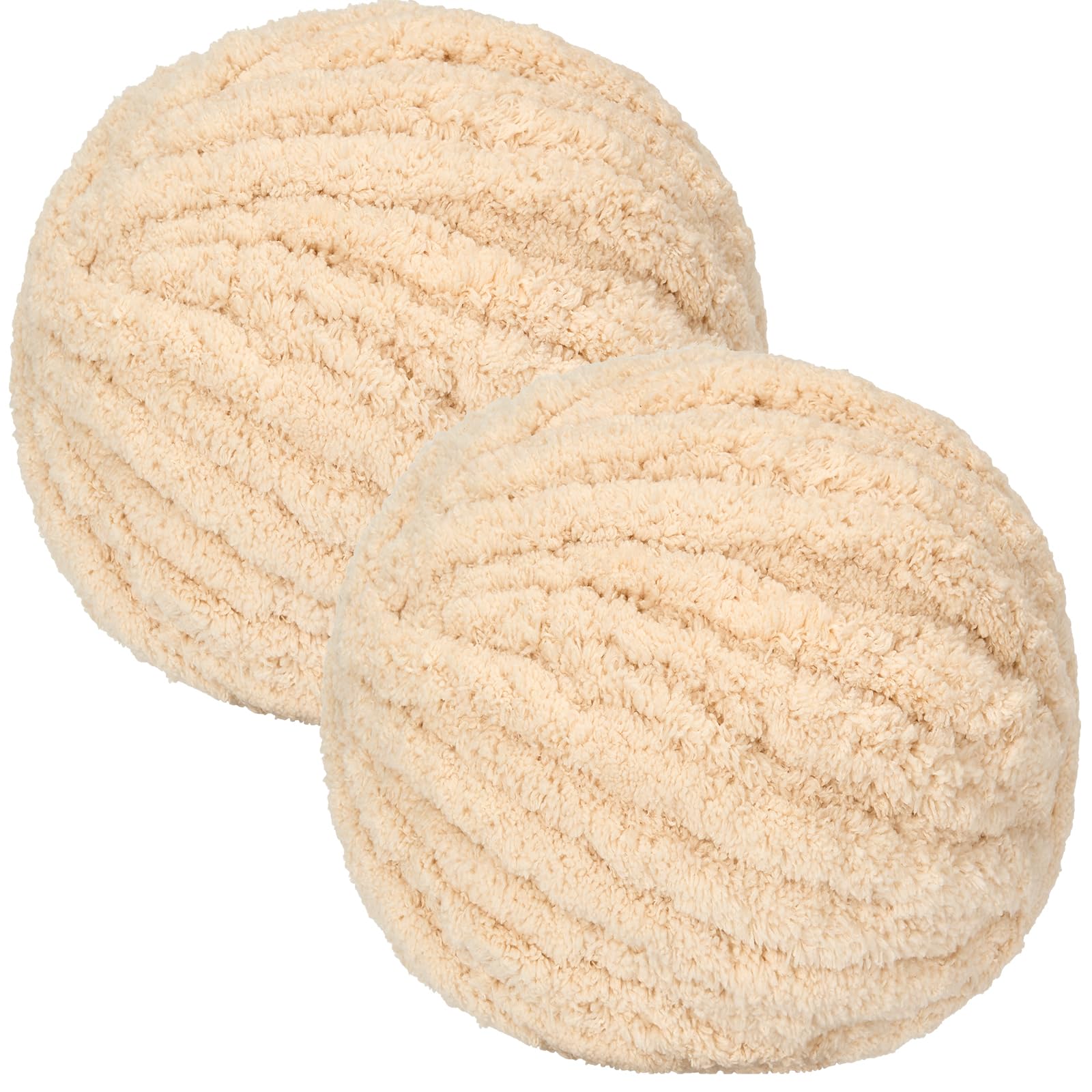 Super Chunky Wool Yarn for Hand Knitting 500G - Thick Jumbo Tubular Wool for Arm Knitting & Crochet Chenille Yarn for Baby Blankets, Throws, Hats,
