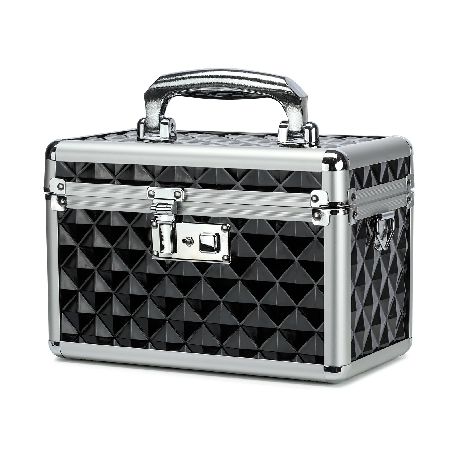 HEWEI WORKS Storage Box with Key Lock, Lockable Medicine Storage Box, Empty First Aid Box, Security Lock Box, Multipurpose Locking Box for Home and