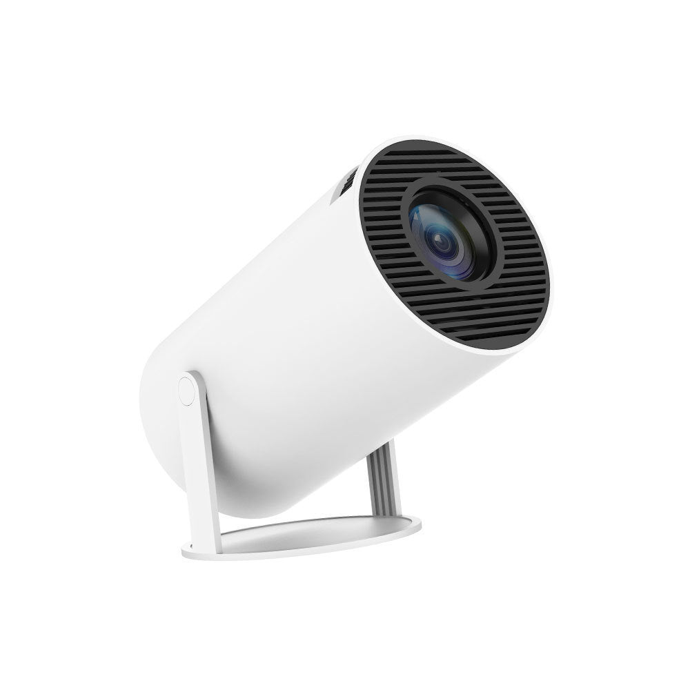 4K Portable Mini Projector - 180° Auto-Focus Home Cinema Projector with HD 1080P Support | Compact Smart Video Projector