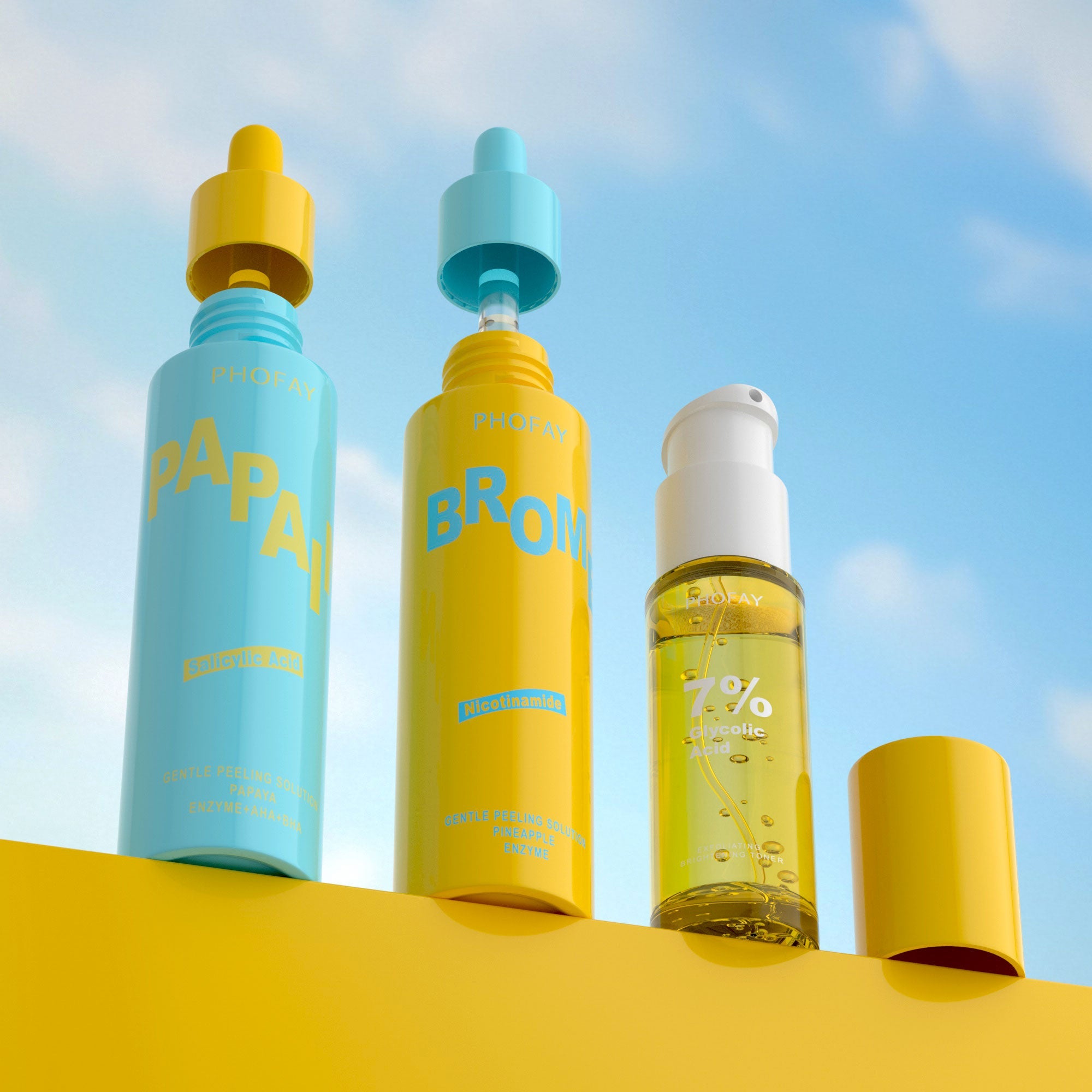 PHOFAY GLYCOLIC ACID AHA EXFOLIATING BRIGHTENING TONER