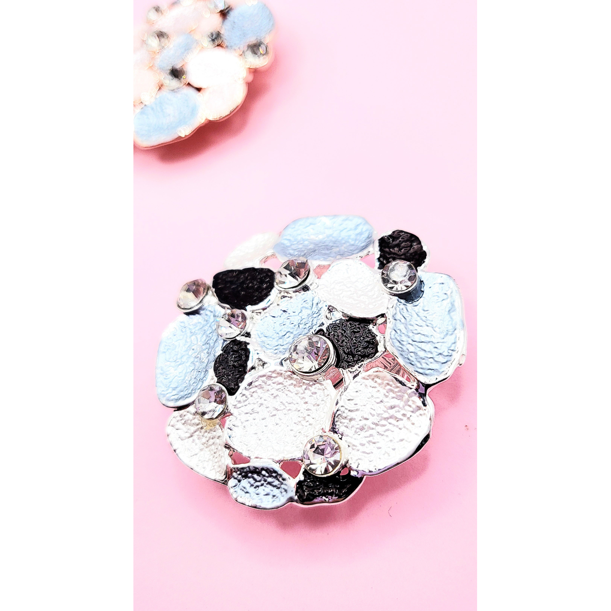 Abstract Magnetic Crystal Brooch