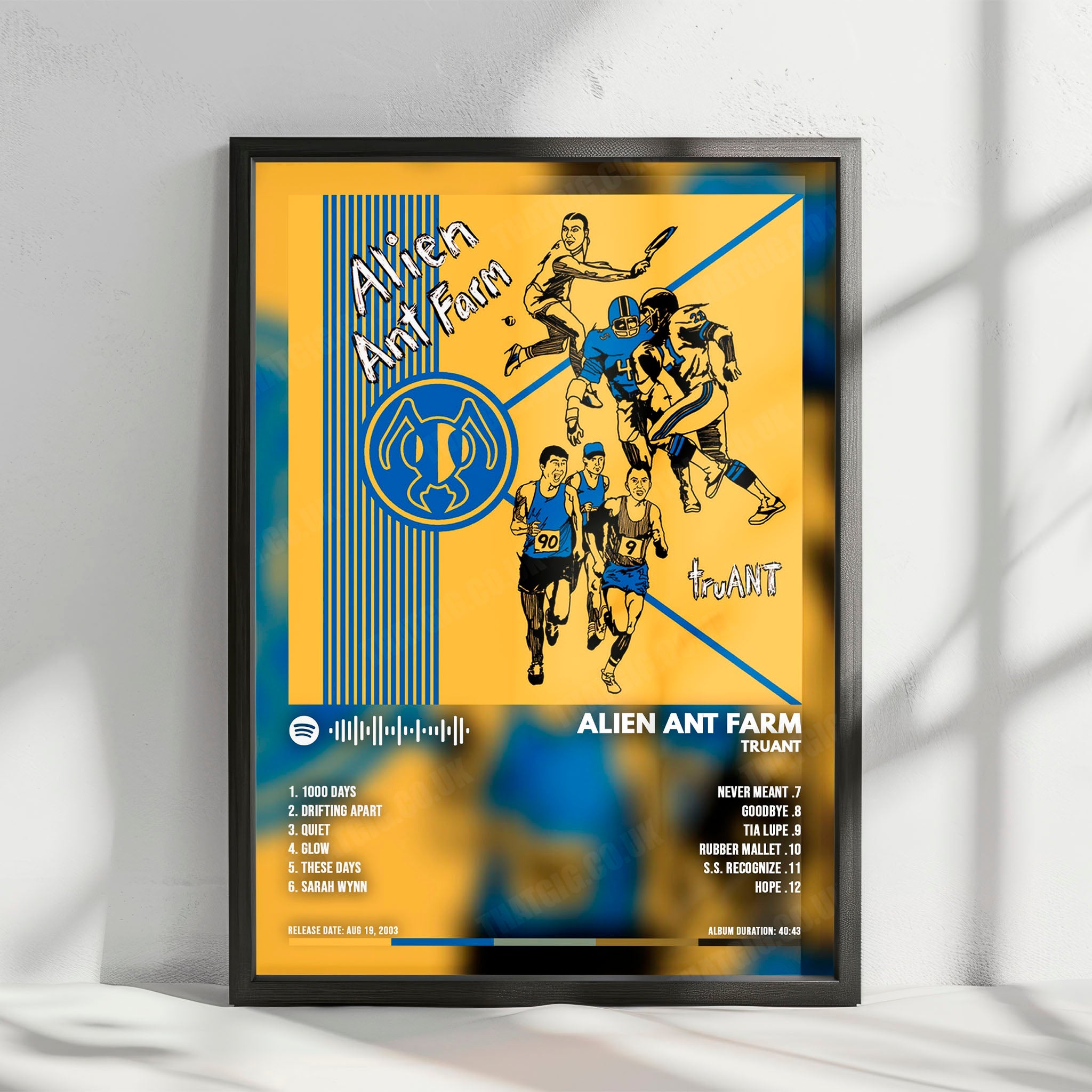 Alien Ant Farm "truANT " Album Cover Poster - with Complete Tracklist