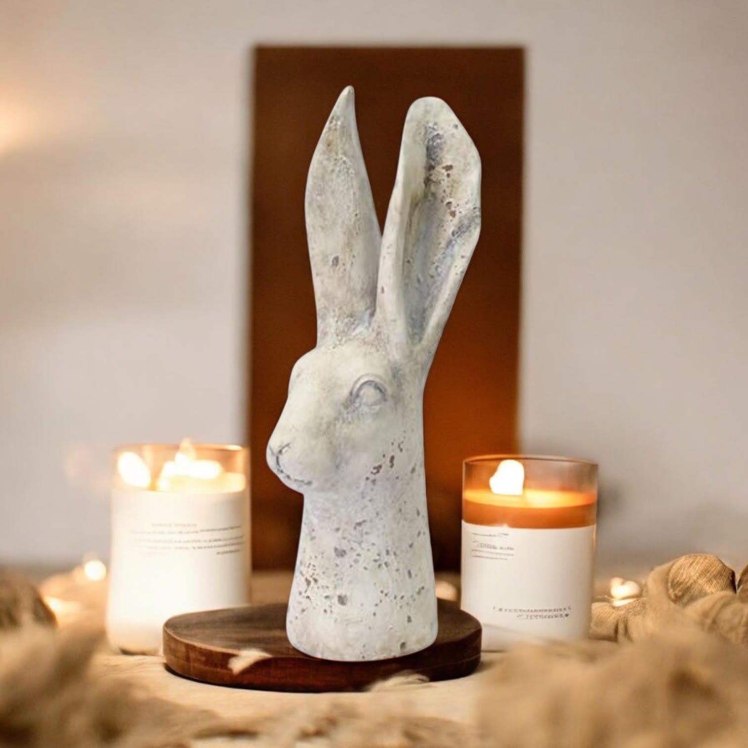 29CM CREAM RESIN RABBIT