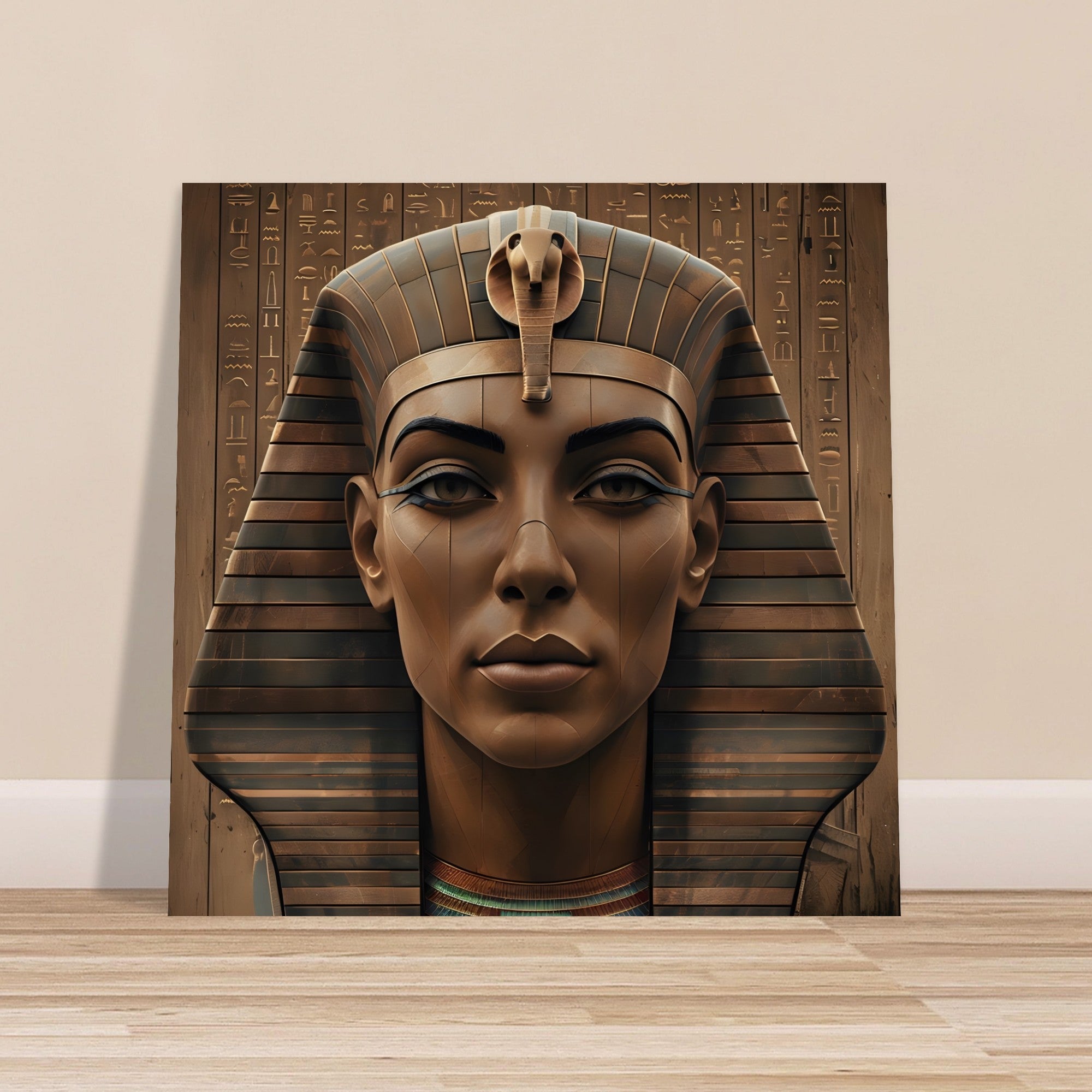 Ancient Egyptian Pharaoh Digital Artwork – Modern Wall Art Print