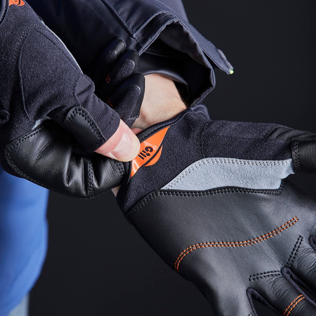 Gill Championship Sailing Gloves - Short Finger with Length Fingers - Dura-Grip Fabric, 50+ UV Sun Protection & Water Repellent