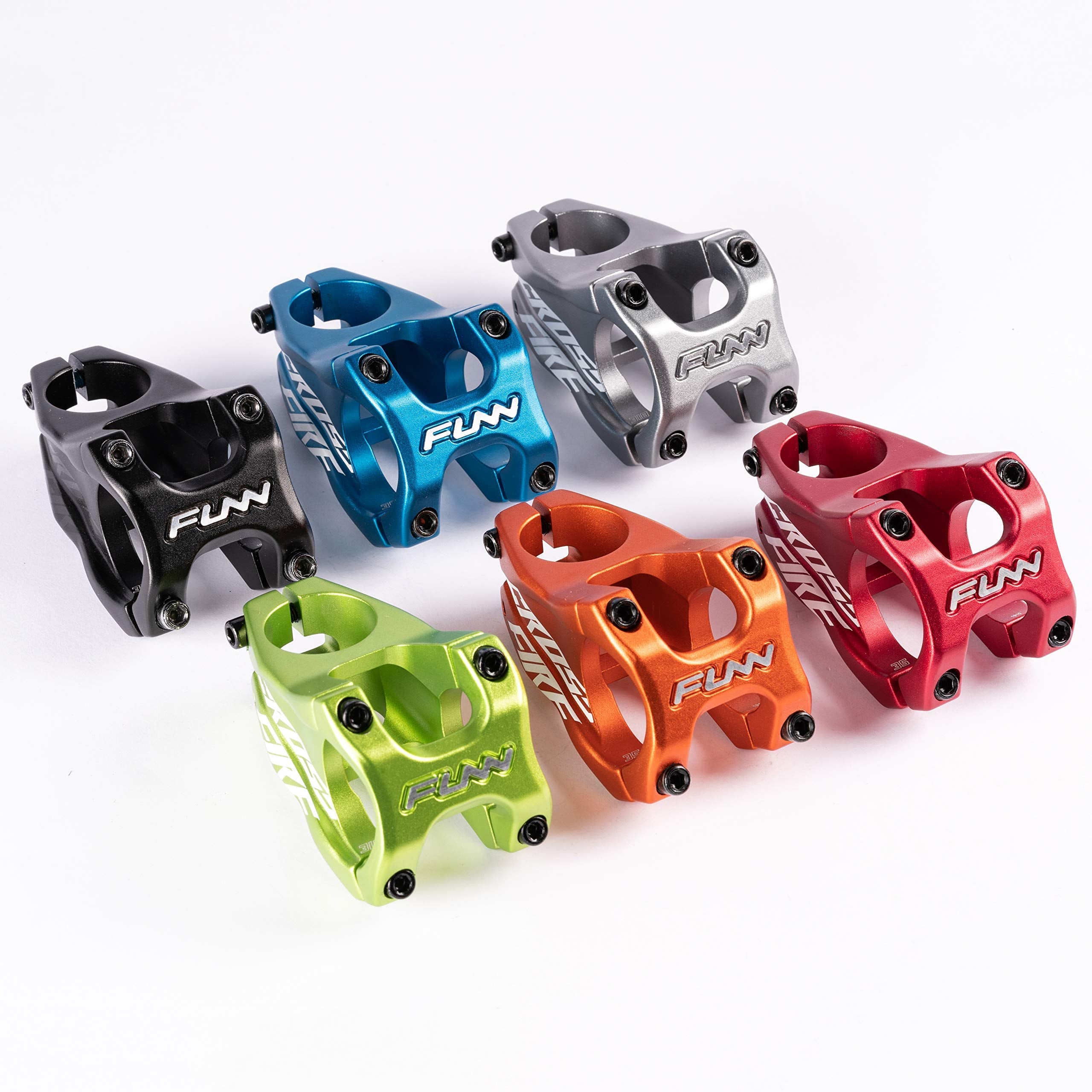 Funn Crossfire Mountain Bike Stem with 35mm Bar Clamp - Durable and Lightweight Alloy Bike Stem for Mountain Bike and BMX Bike, Length 50mm stem