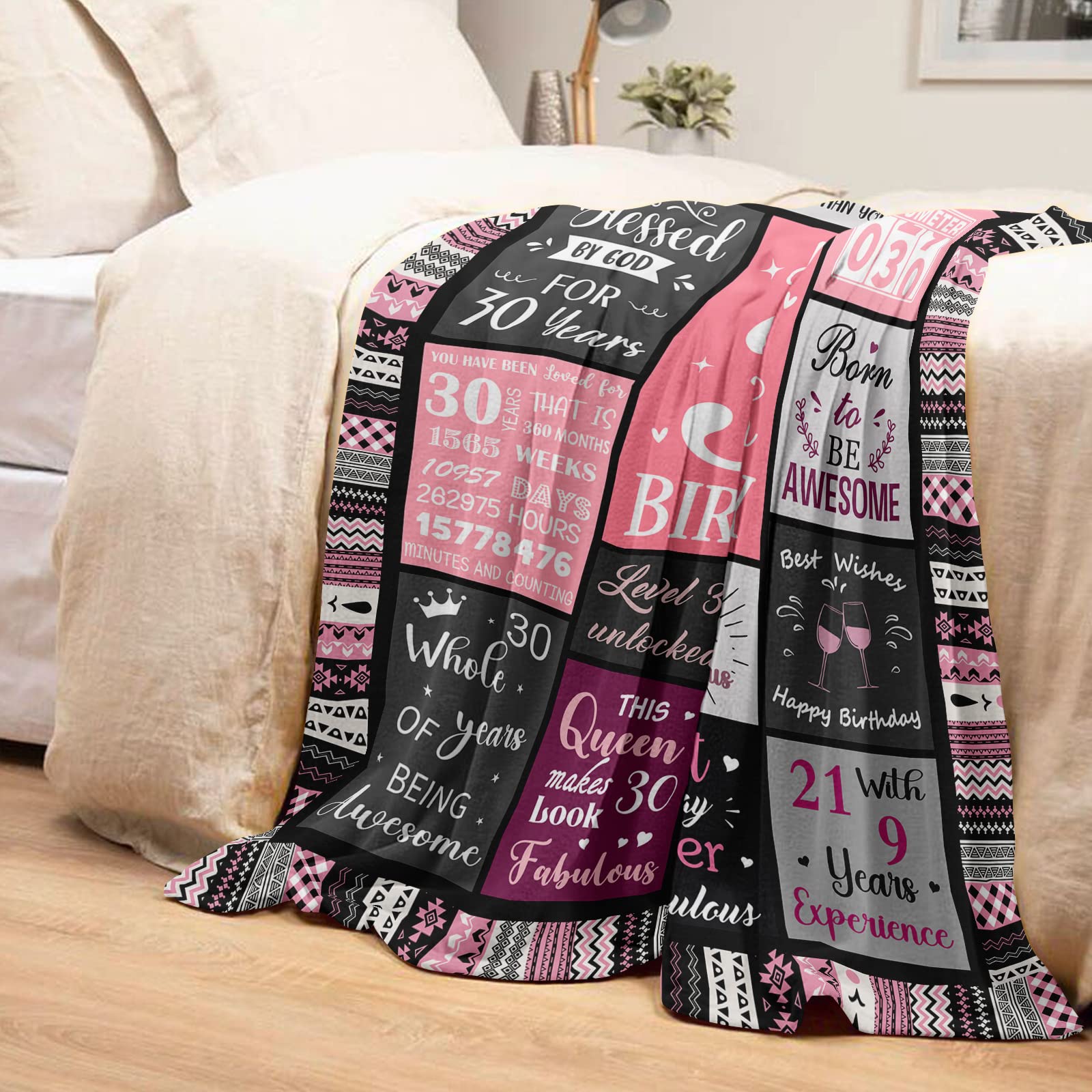 30th Birthday Gifts for Her, 30th Birthday Decorations for Women, Happy 30th Birthday Gifts for Women, 30 Year Old Birthday Gift for 30 Year Old