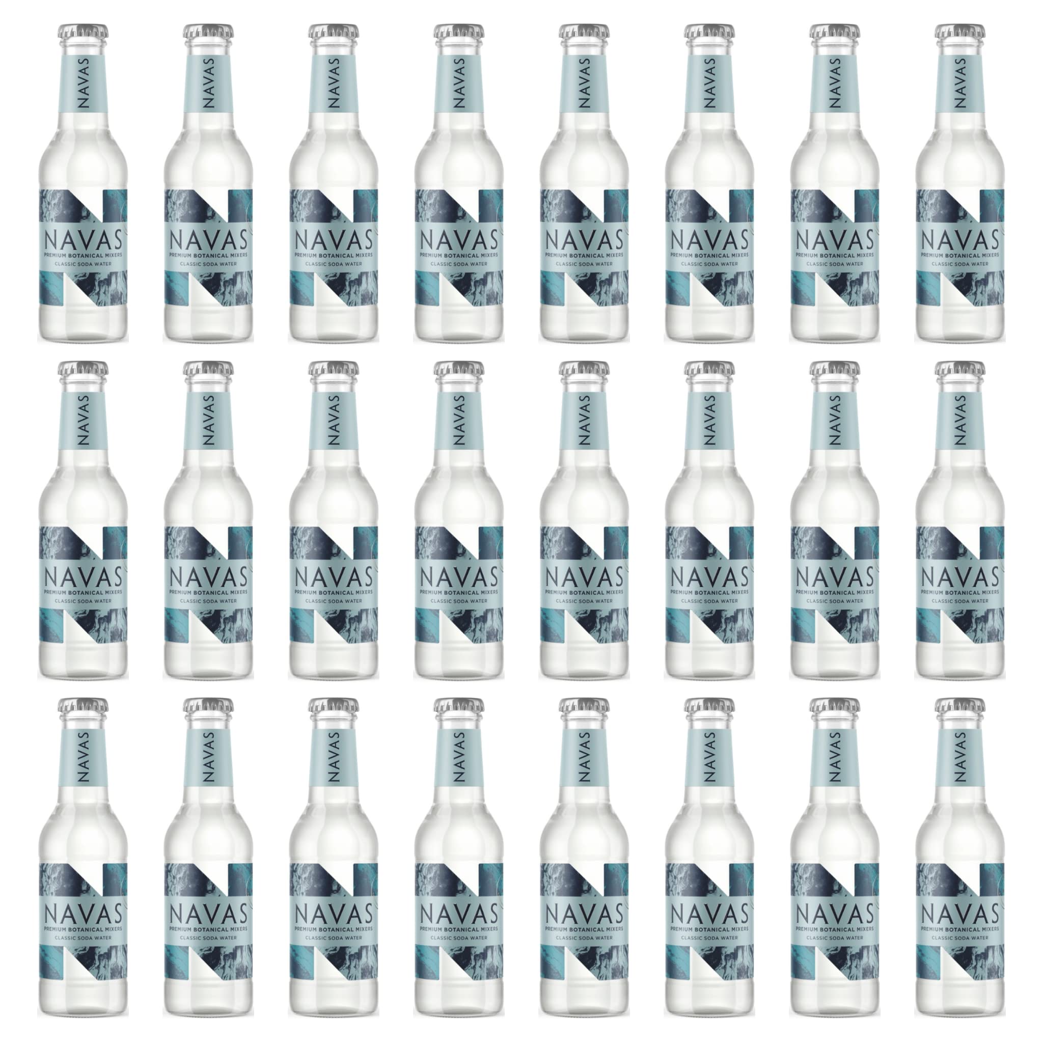 Navas Soda Water - 24 x 200ml - made with Cornish Spring Water