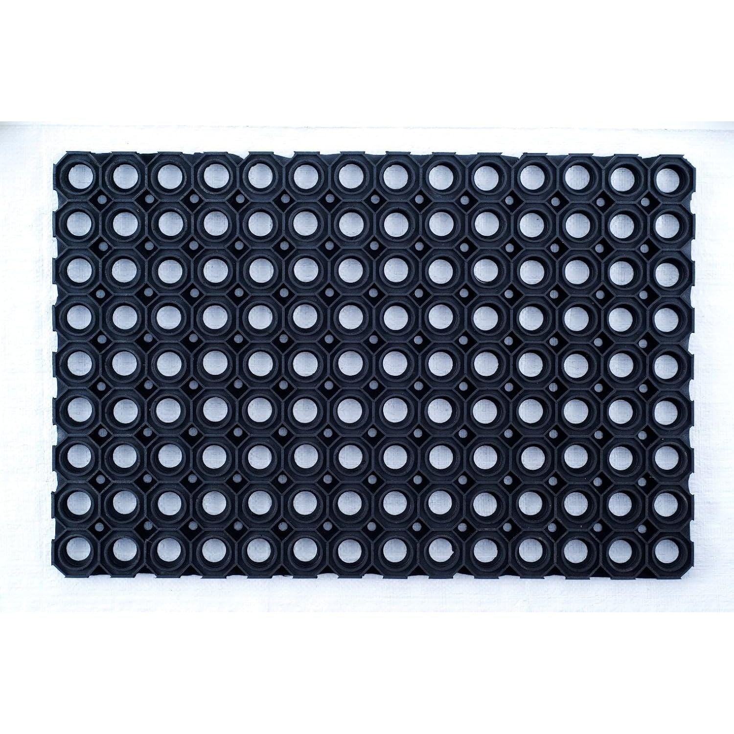 Ultralux Large Heavy Duty Rubber Floor Mat, Anti-Slip, 150x100cm, Drainage