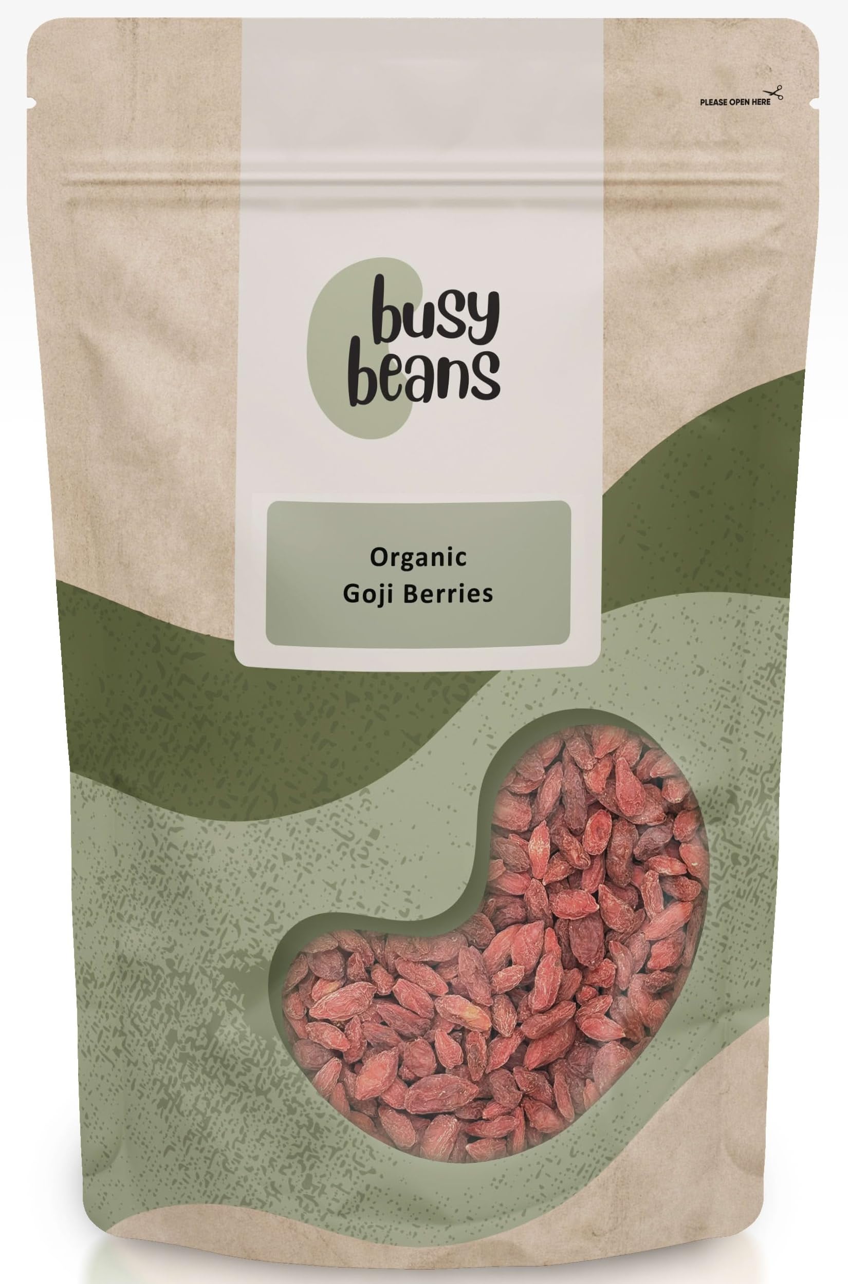 Organic Goji Berries - Certified Organic - by Busy Beans Organic (1kg)