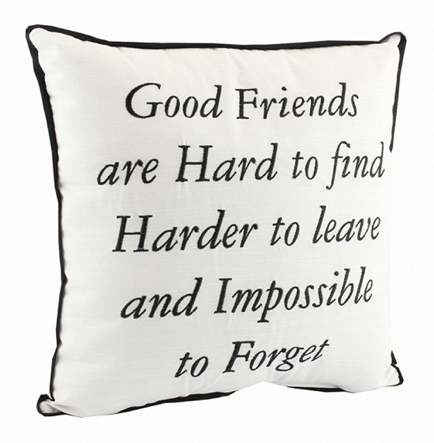 Good Friends Are Hard To Find Quote Shabby Cushion Chic Home Decoration Gift