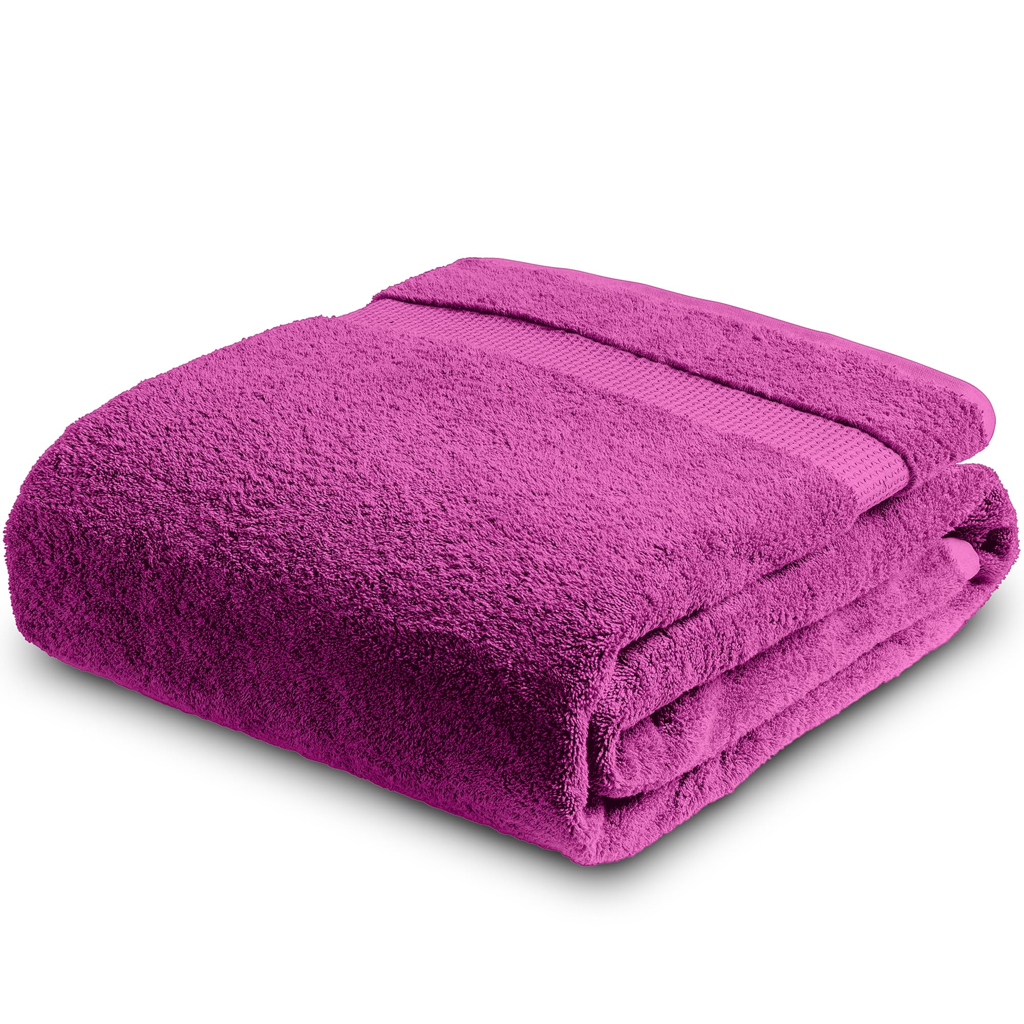 Towelogy Luxury Extra Large Bath Towels 90x140cm | 100% Egyptian Cotton Ring Spun Soft and Absorbent Hotel Quality Spa Bath Sheet (Plum Purple, 1)