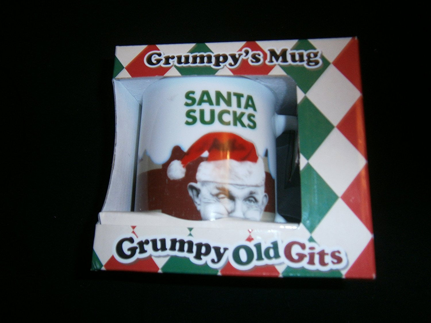 grumpys mug santa sucks