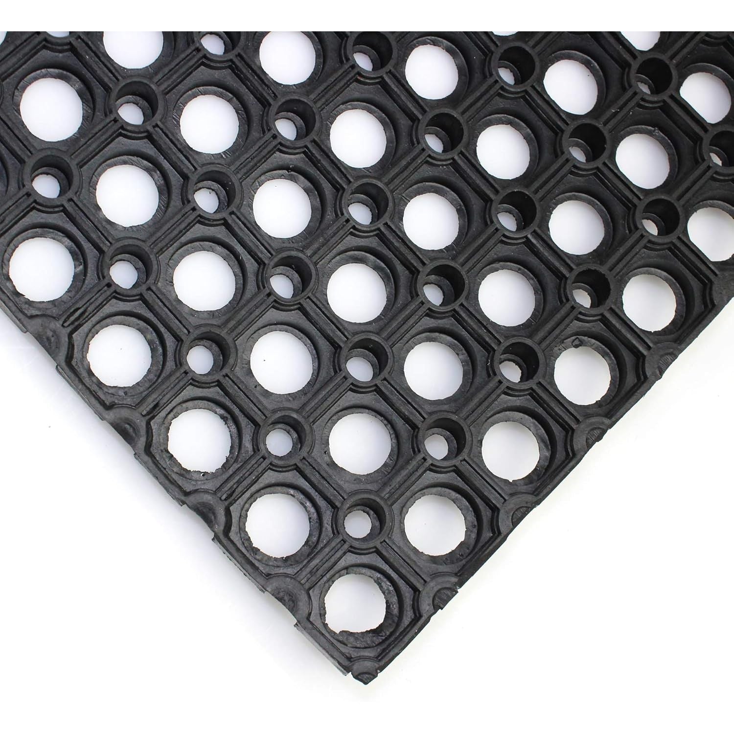 Ultralux Large Heavy Duty Rubber Floor Mat, Anti-Slip, 150x100cm, Drainage