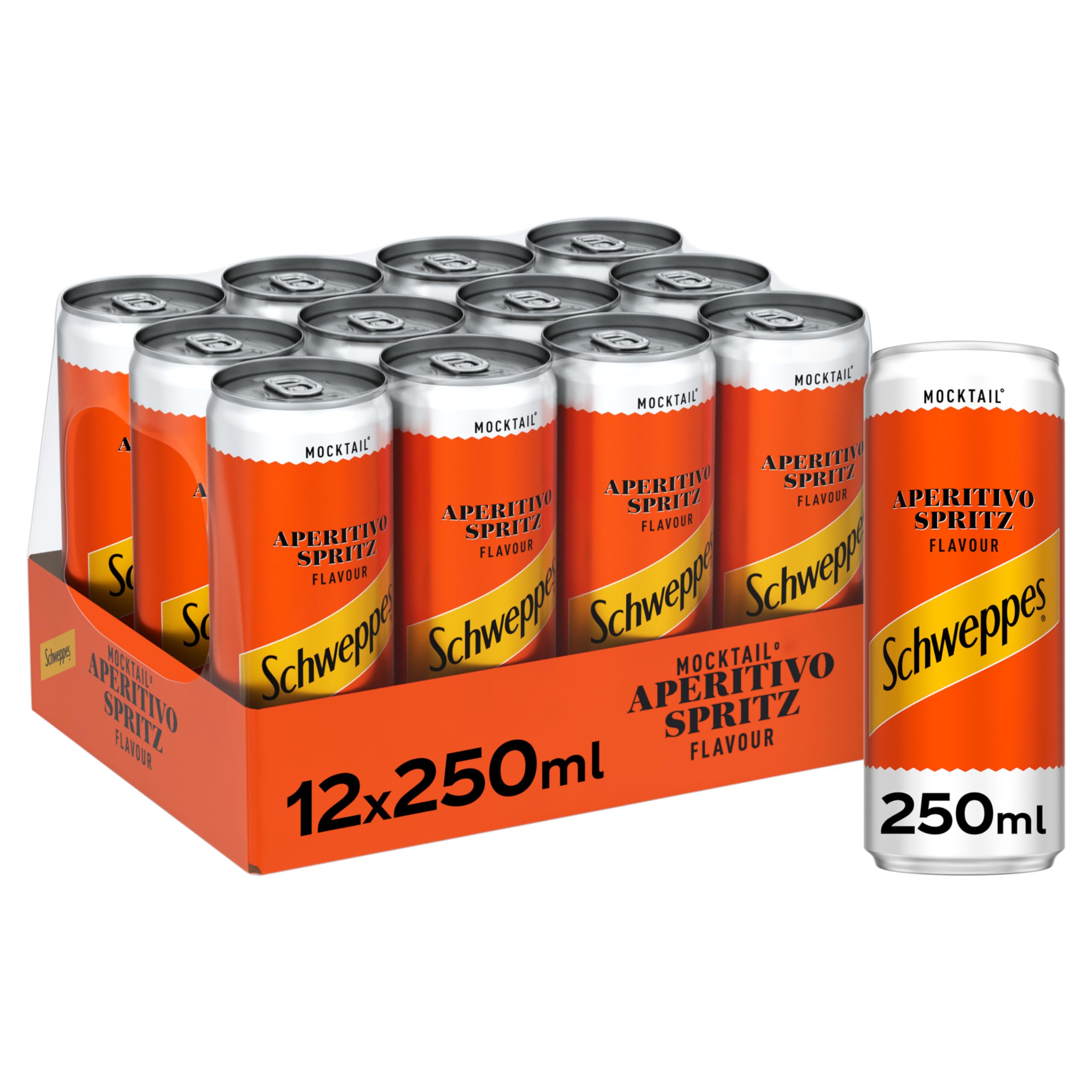 Schweppes Can Aperitivo Spritz 250 ml (Pack of 12)