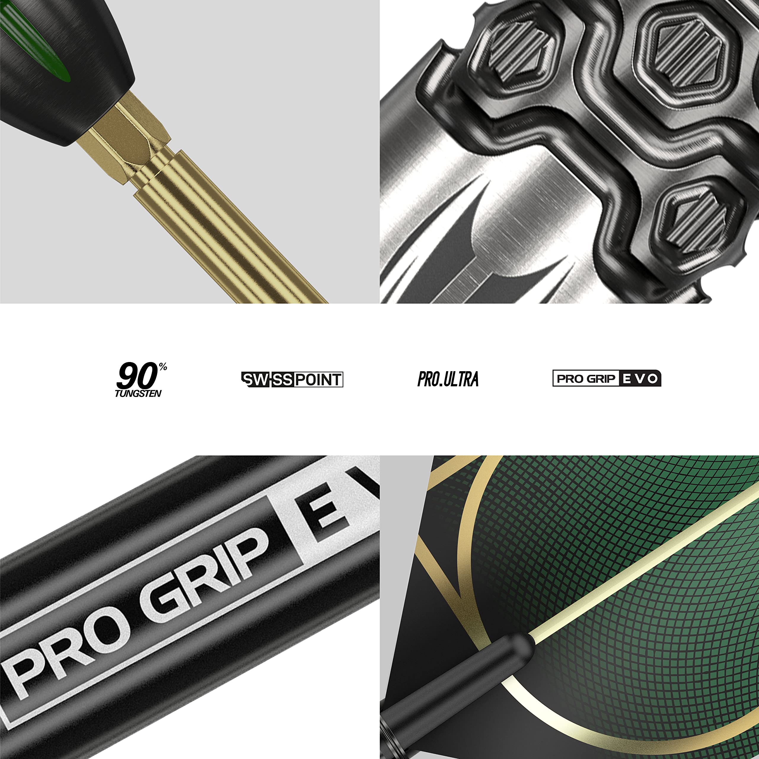 TARGET Darts Cult 02 90% Tungsten Swiss Point Steel Tip Darts Set, 24G | Swiss Point Dart Set, Tungsten Barrel, Professional Darts Set, Swiss Point