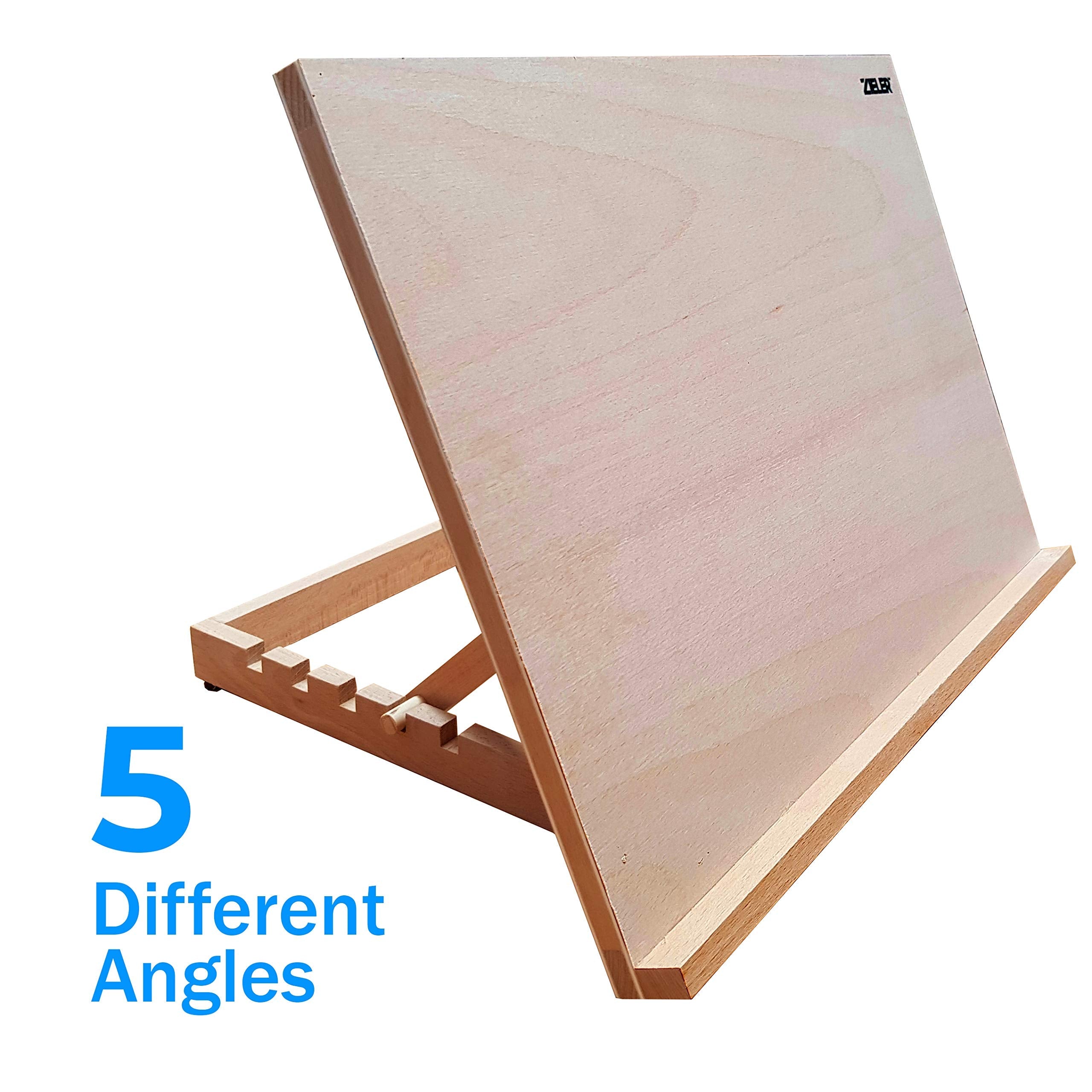 Premium Adjustable Table Top Art Easel/Desk Easel - by Zieler?. Ideal for Presentation, Painting, Crafting, Calligraphy, Sketching, Drawing & Planning