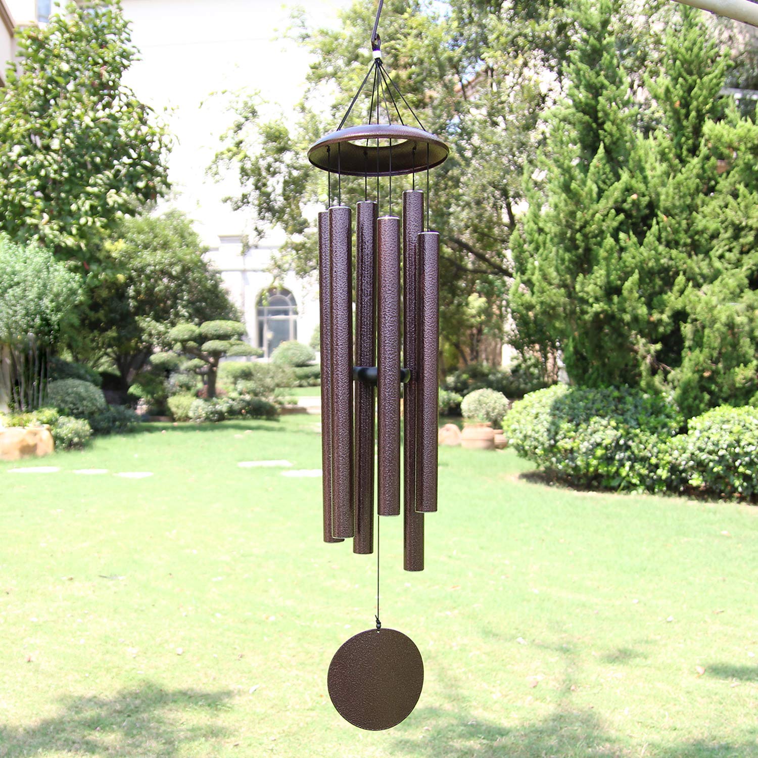 Astarin Wind Chimes Outdoor Deep Tone, 45 in Memorial Wind Chimes Large with 6 Heavy Tubes, Large Deep Tone Wind Chimes Outdoor for Garden Hanging