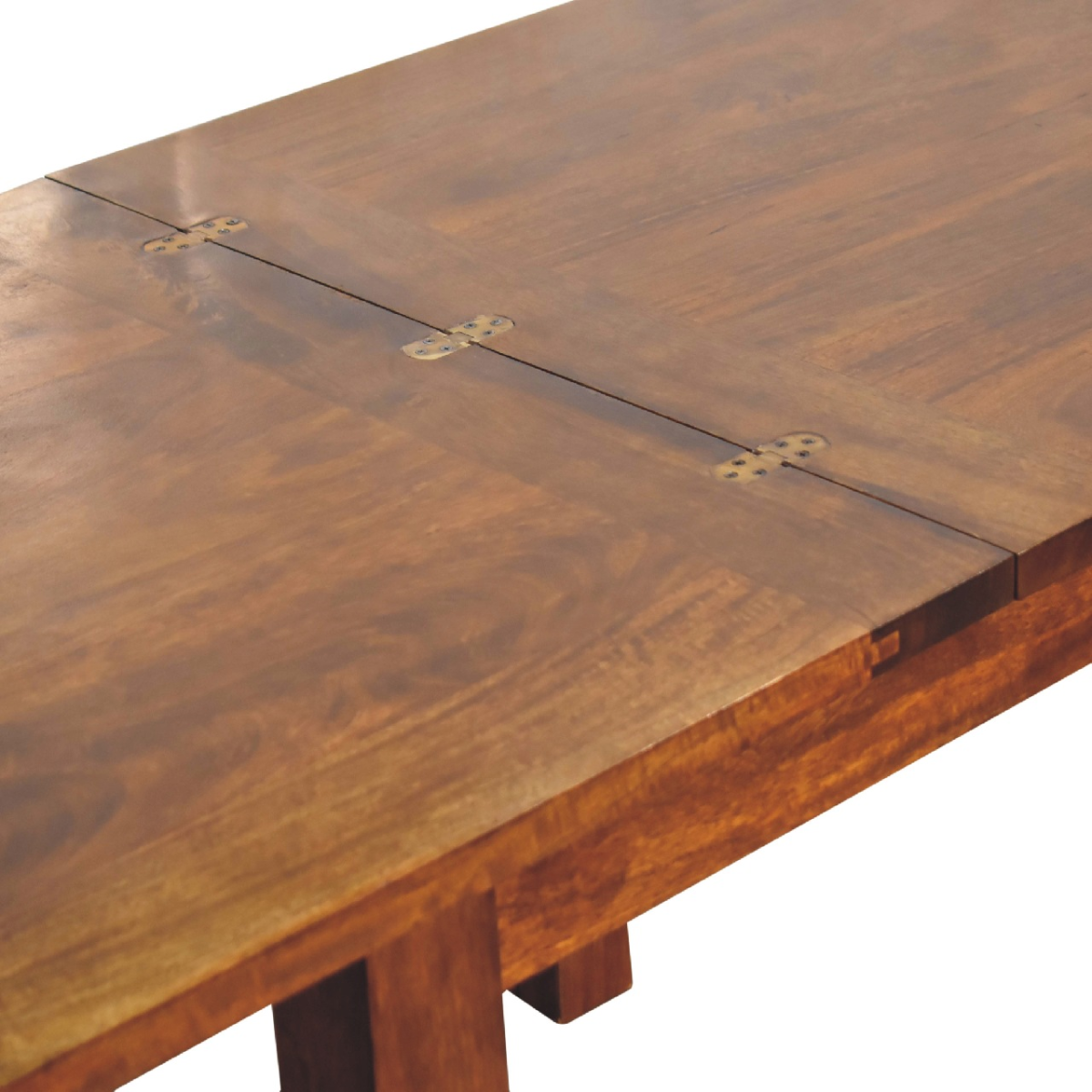 Artisan Furniture Solid Mango Wood Chestnut Butterfly Dining Table