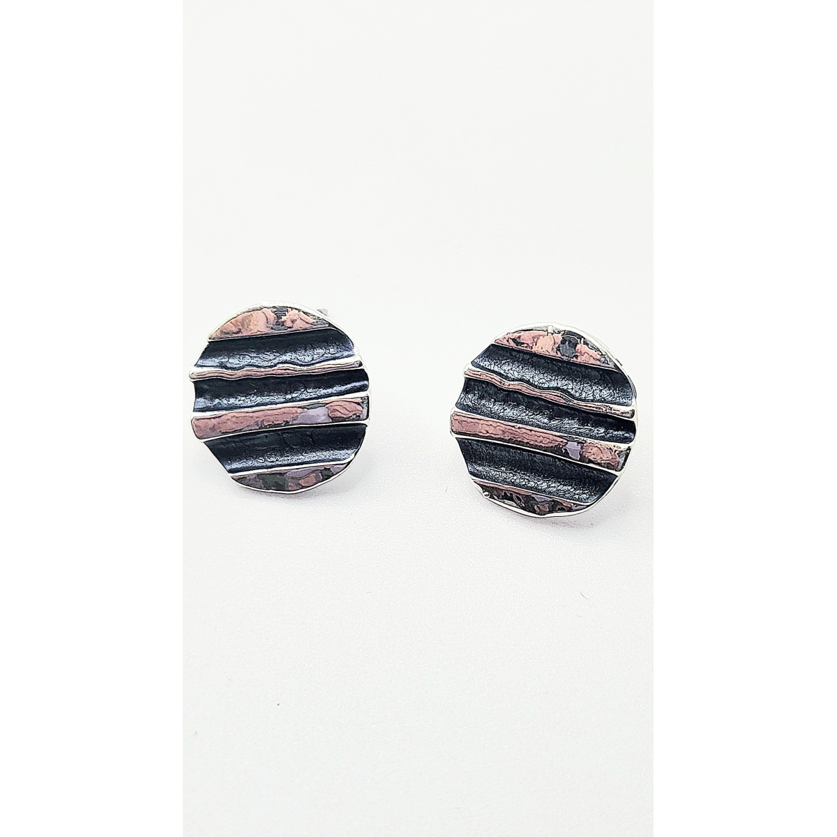 Abstract Disc Necklace & Earrings Set