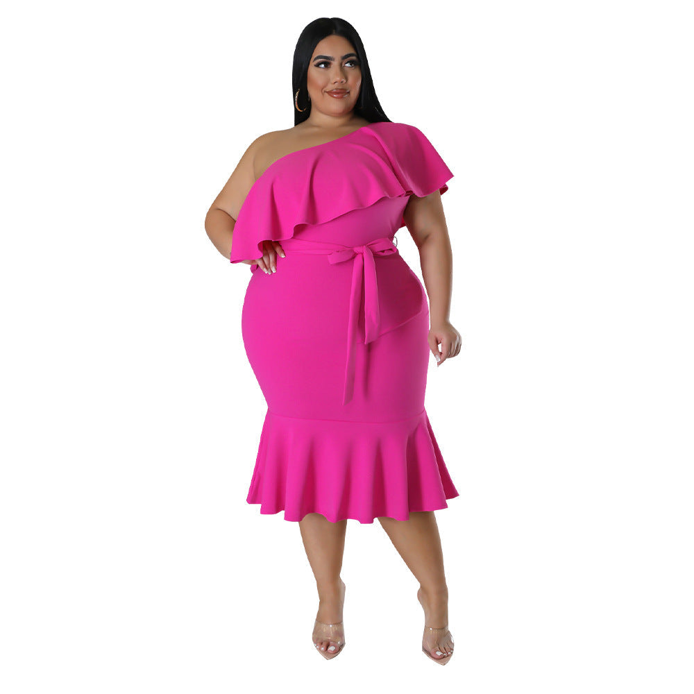 Fashionable Slim-fit Casual Mid-length Tube Dress