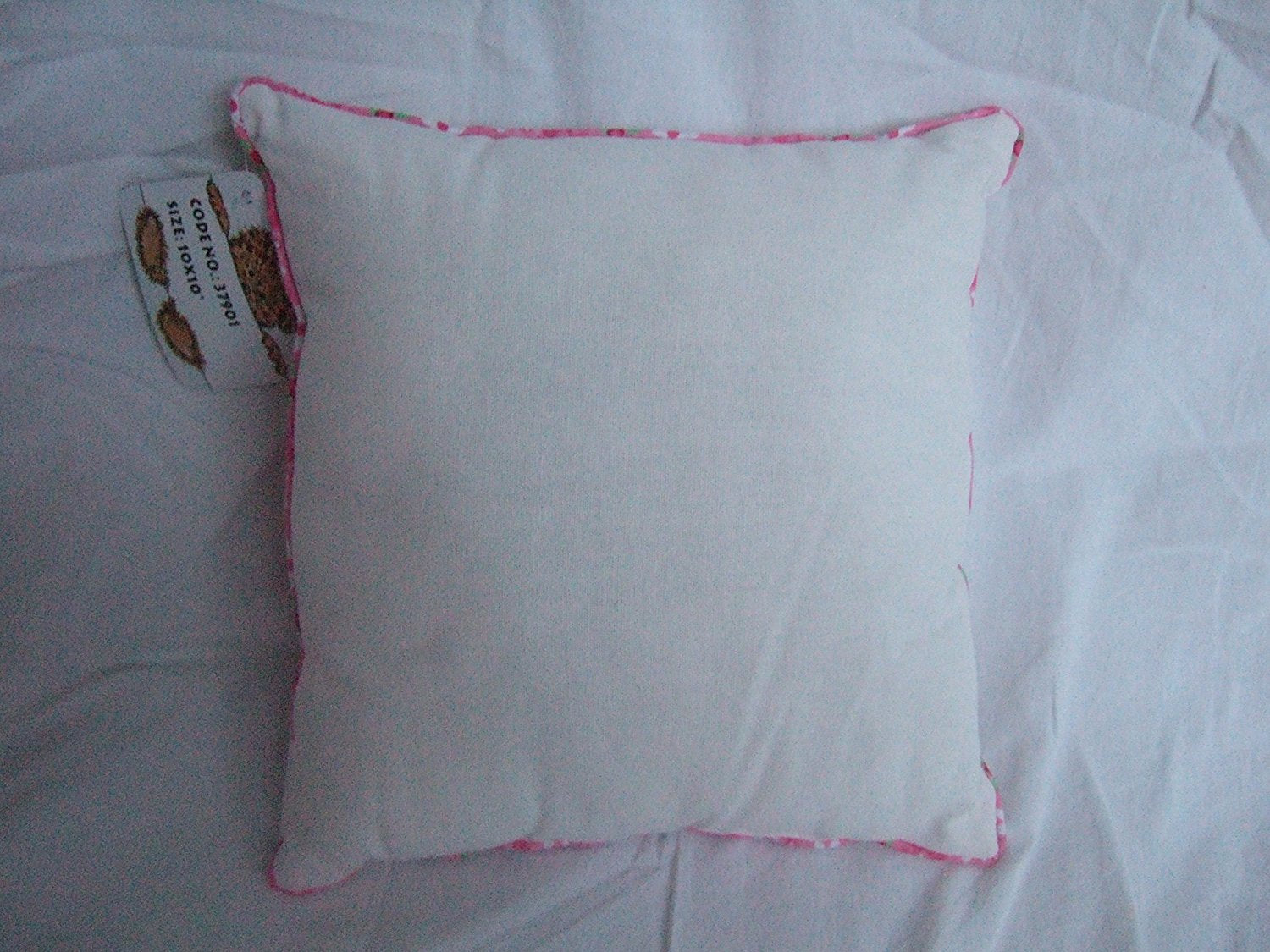 White Patchwork Butterflies Decorative Cushion - Shabby Chic Style