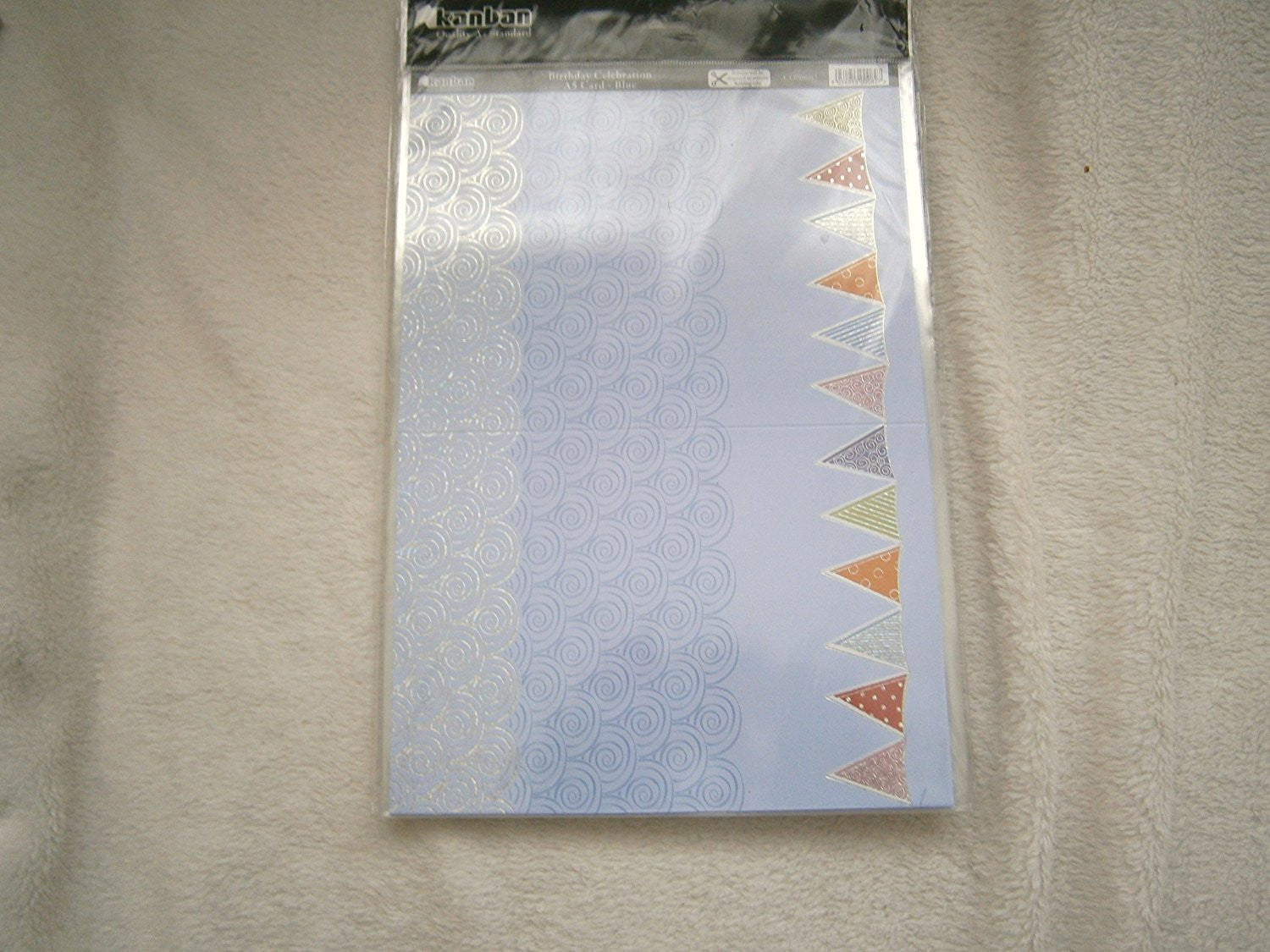 birtday celebration a5 card-blue