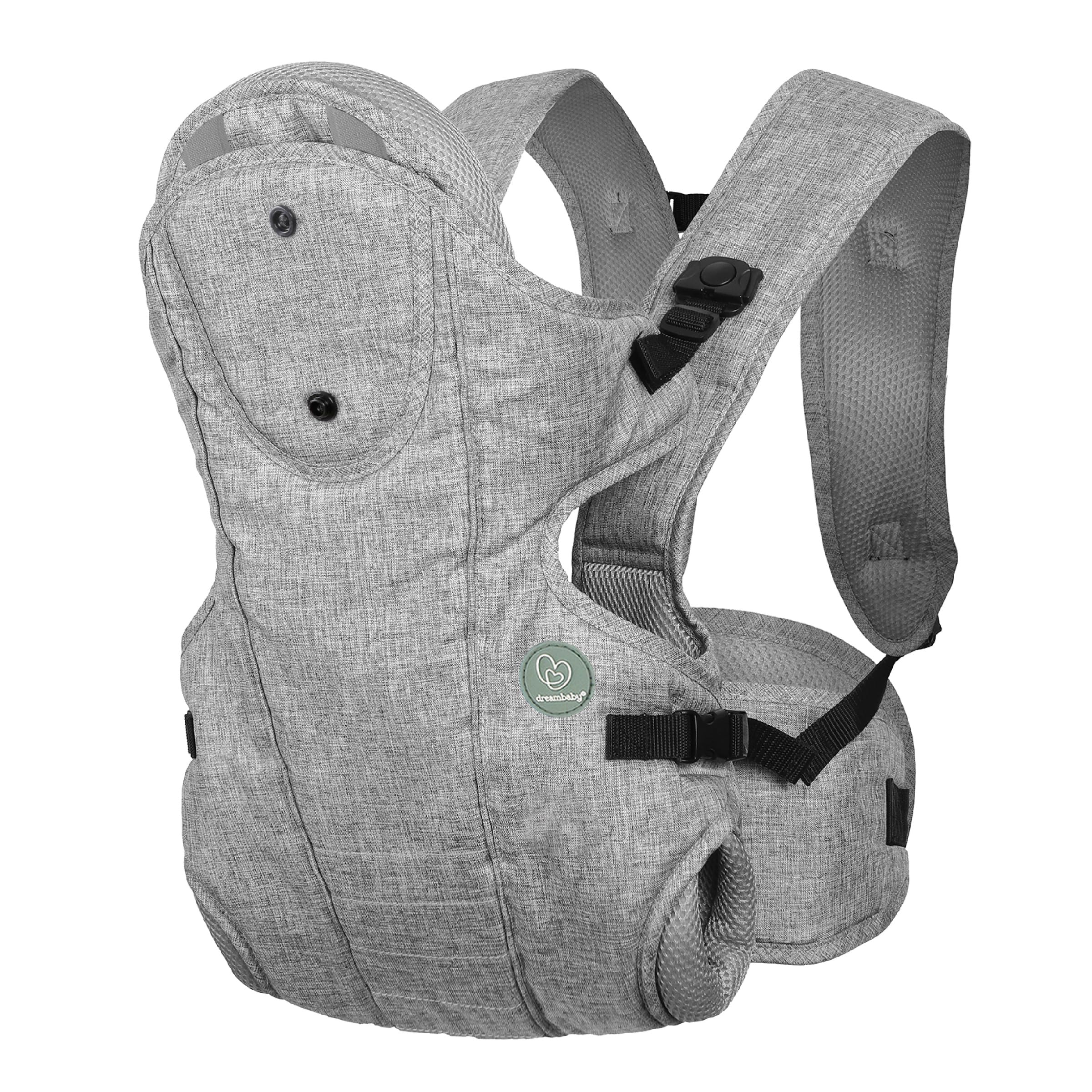Dreambaby Oxford Adjustable 3-in-1 Baby Carrier ? Comfortable, Ergonomic Hip Healthy Design for Newborns to Toddlers 3.5-15kg, Easy to Use, Breathable